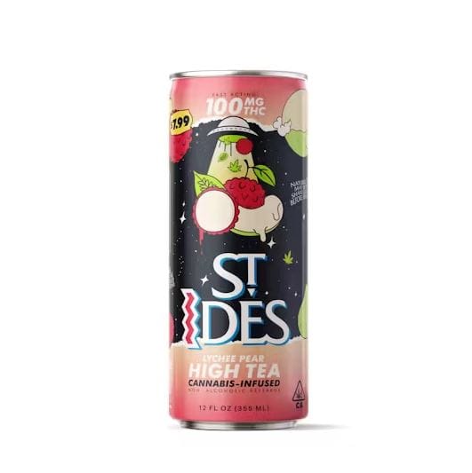 Pear Lychee High Tea St. Ides 100mg - Pabst Labs -  - $7.99 - Beverage