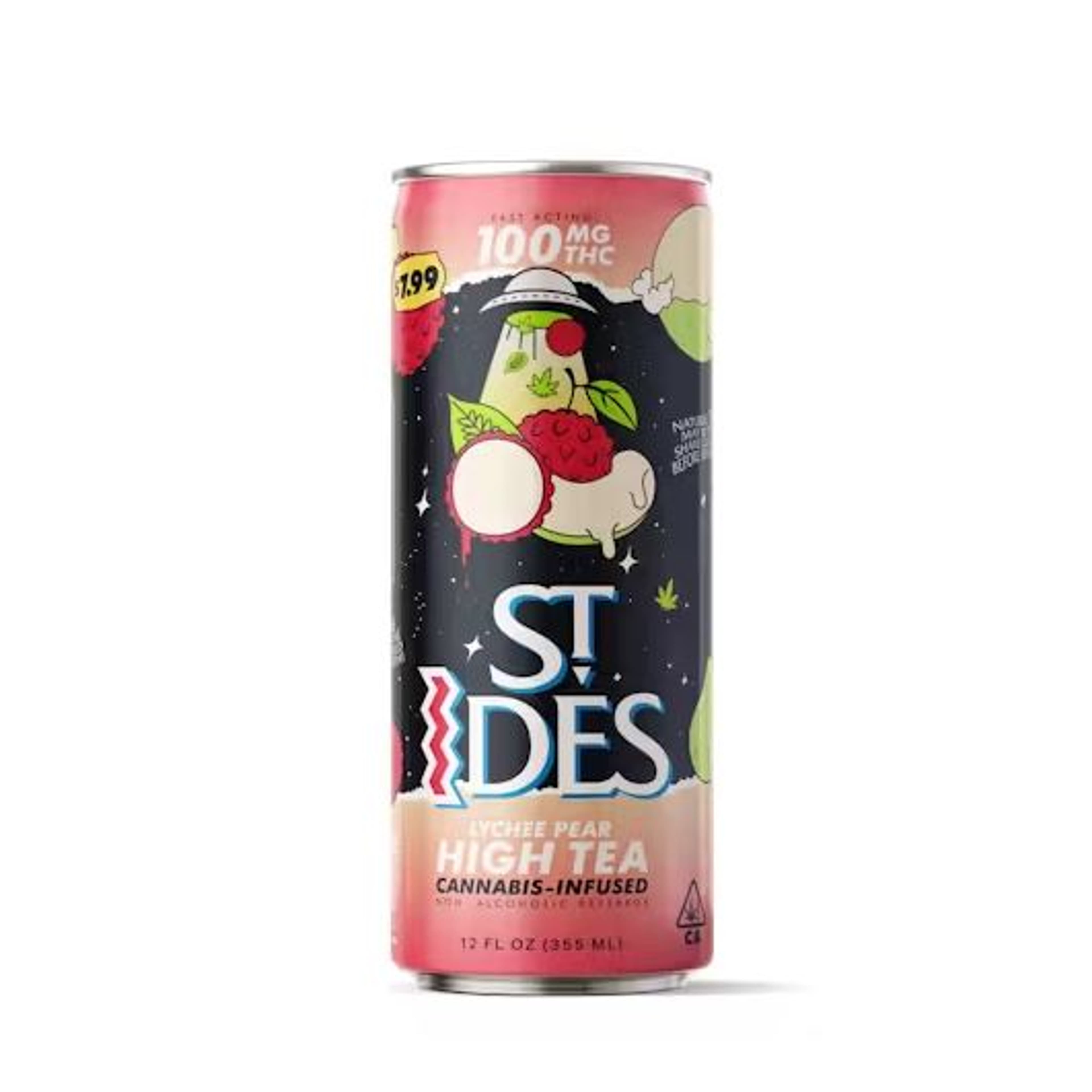 Pear Lychee High Tea St. Ides 100mg - Pabst Labs - - $7.99 - Beverage
