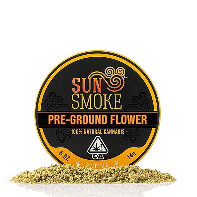 Sun Smoke - 100% Natural Cannabis Pre-Ground Flower - Sativa Blend