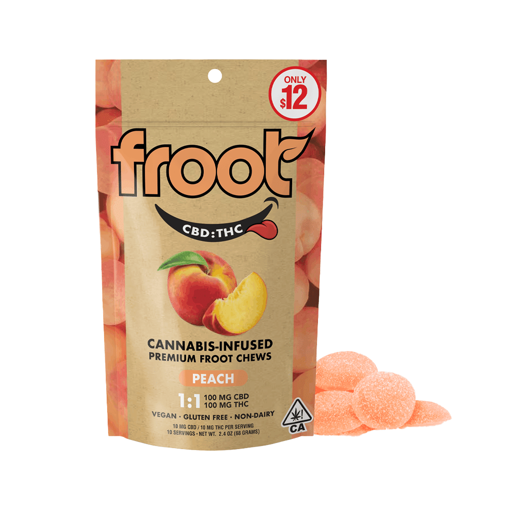 Peach Chews (1:1) (10Pk) - Froot - null - $12 - Edible
