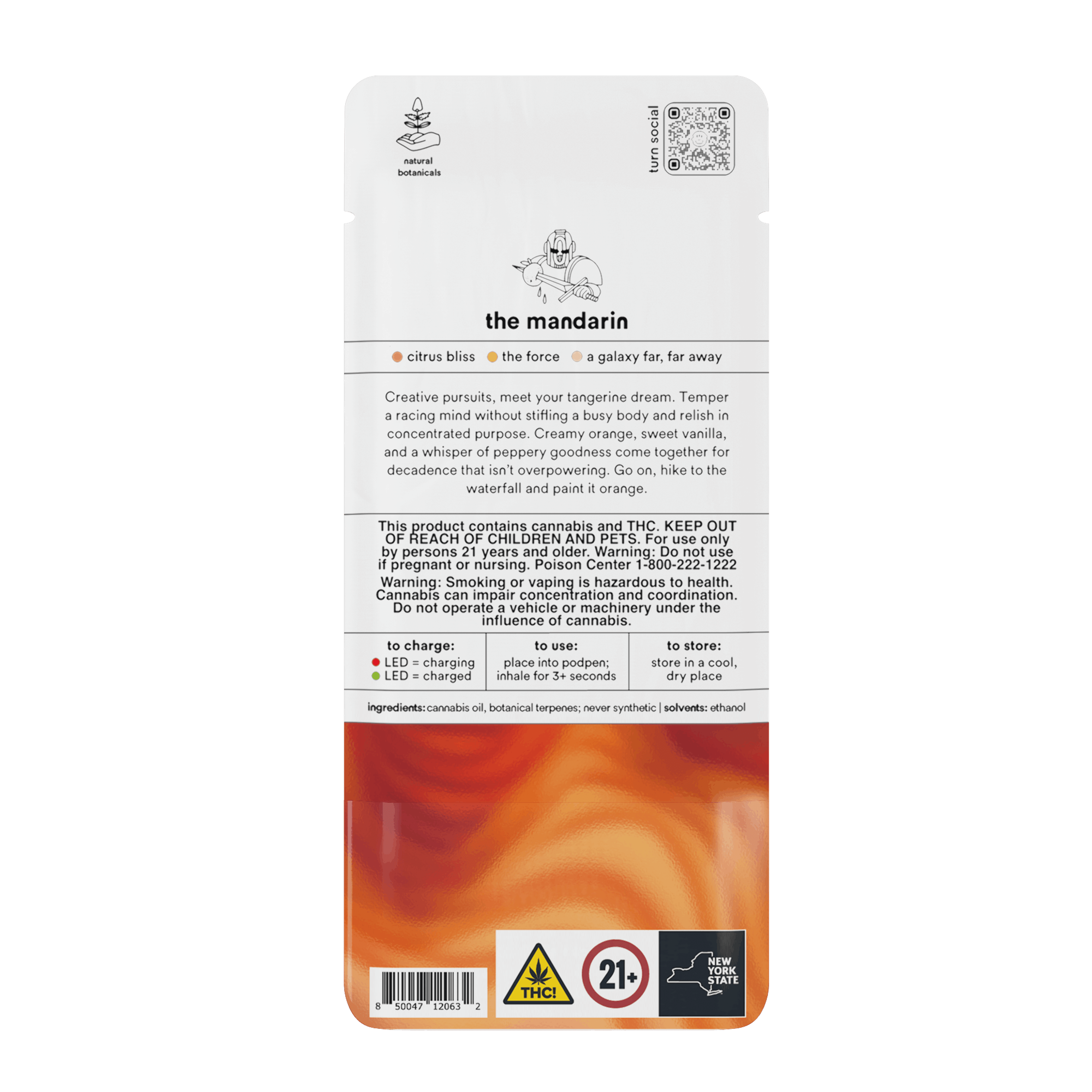 1.0g POD | the mandarin | botanica blends | up | - Turn - - $35 - Vape Pens