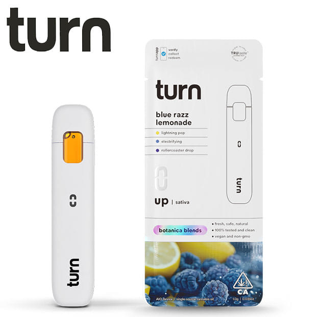 Turn AIO - Blue Razz Lemonade - Botanica Blends All In One Vape - 1g - Turn - BB AIO - $21.97 - Disposable Vape Pens (All In One)