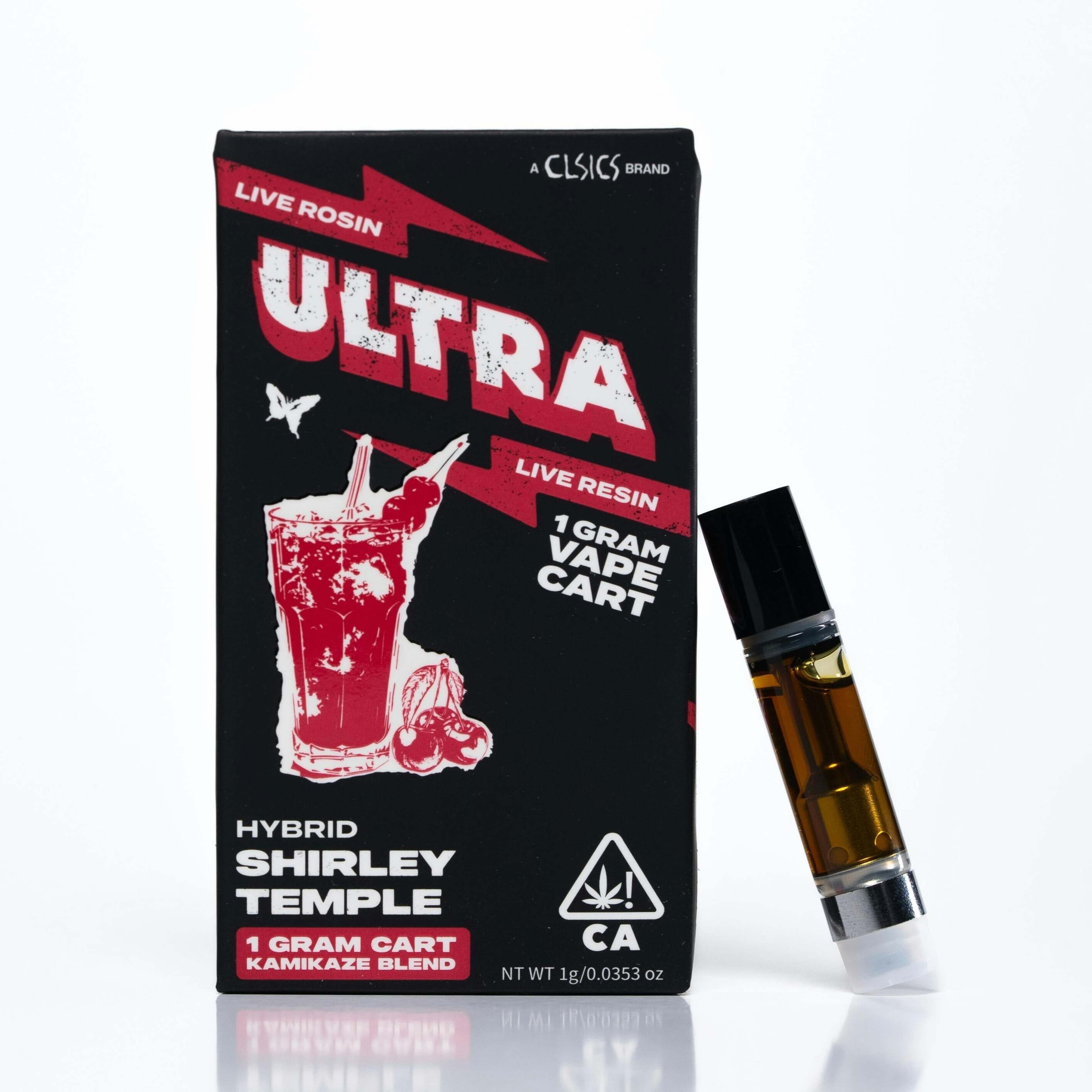 Ultra Shirley Temple - Live Rosin/Live Resin Vape Cartridge 1g - Ultra - - $30 - Cartridges / Pods