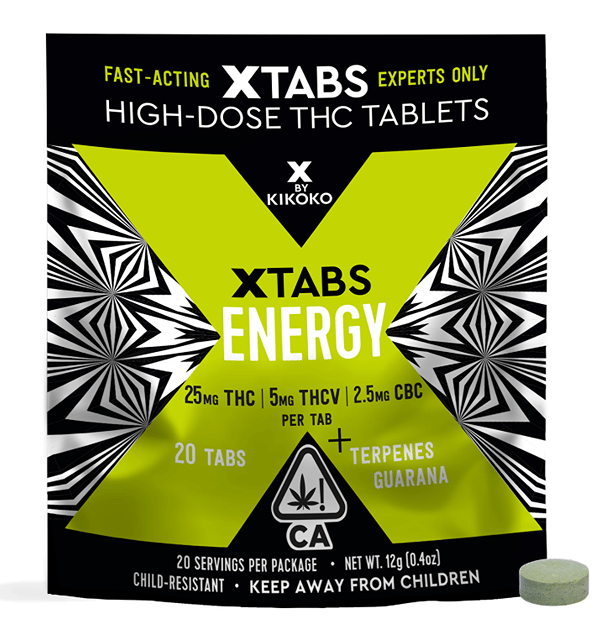 Energy | XTAB | 25:5:2.5 THC:THCV:CBC | 500mg 20pk Tablets