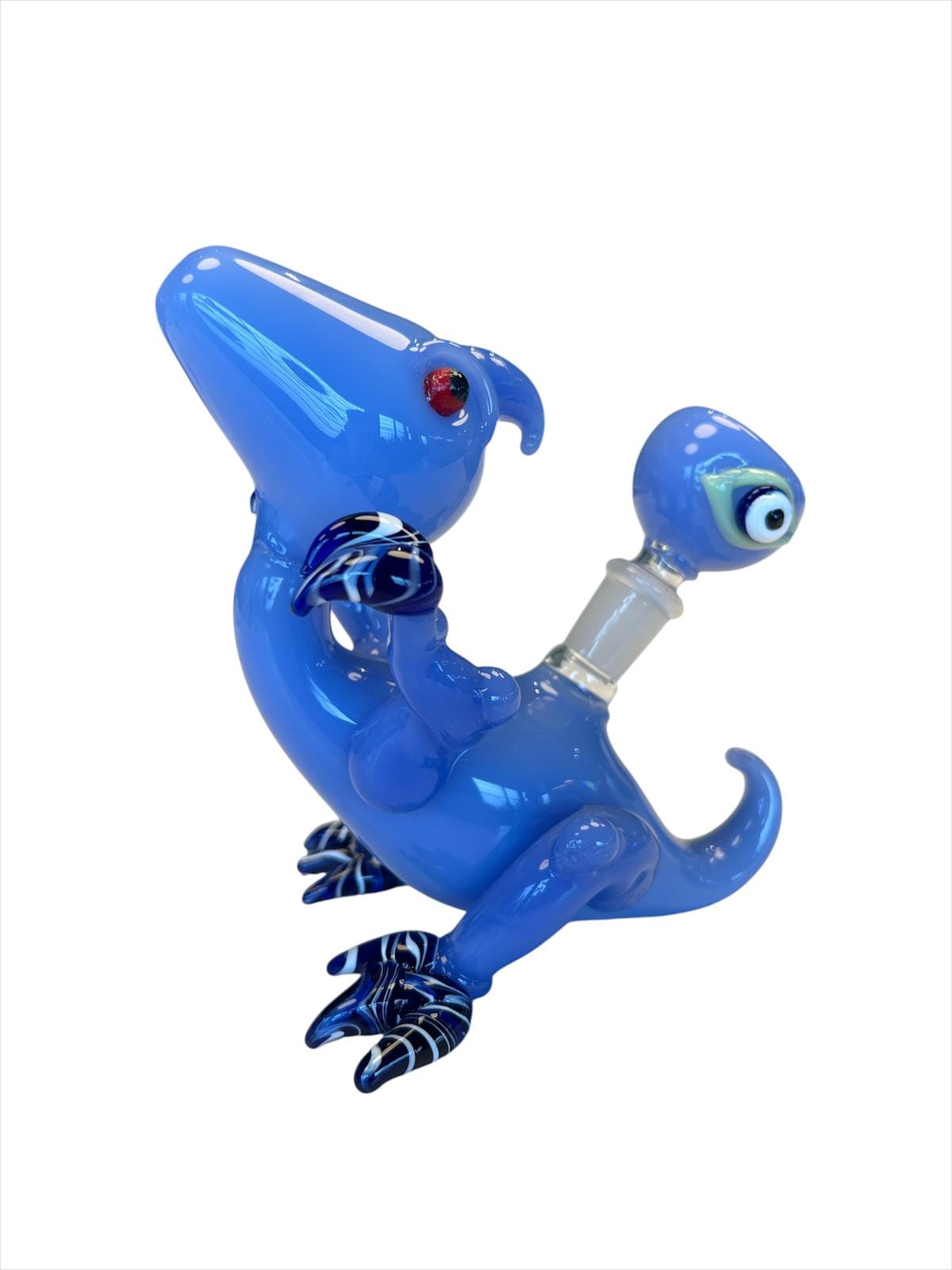 Dinosaur Hand Pipe – All-Glass – 7.5″ Novelty Piece -  - $45.99 - Accessories