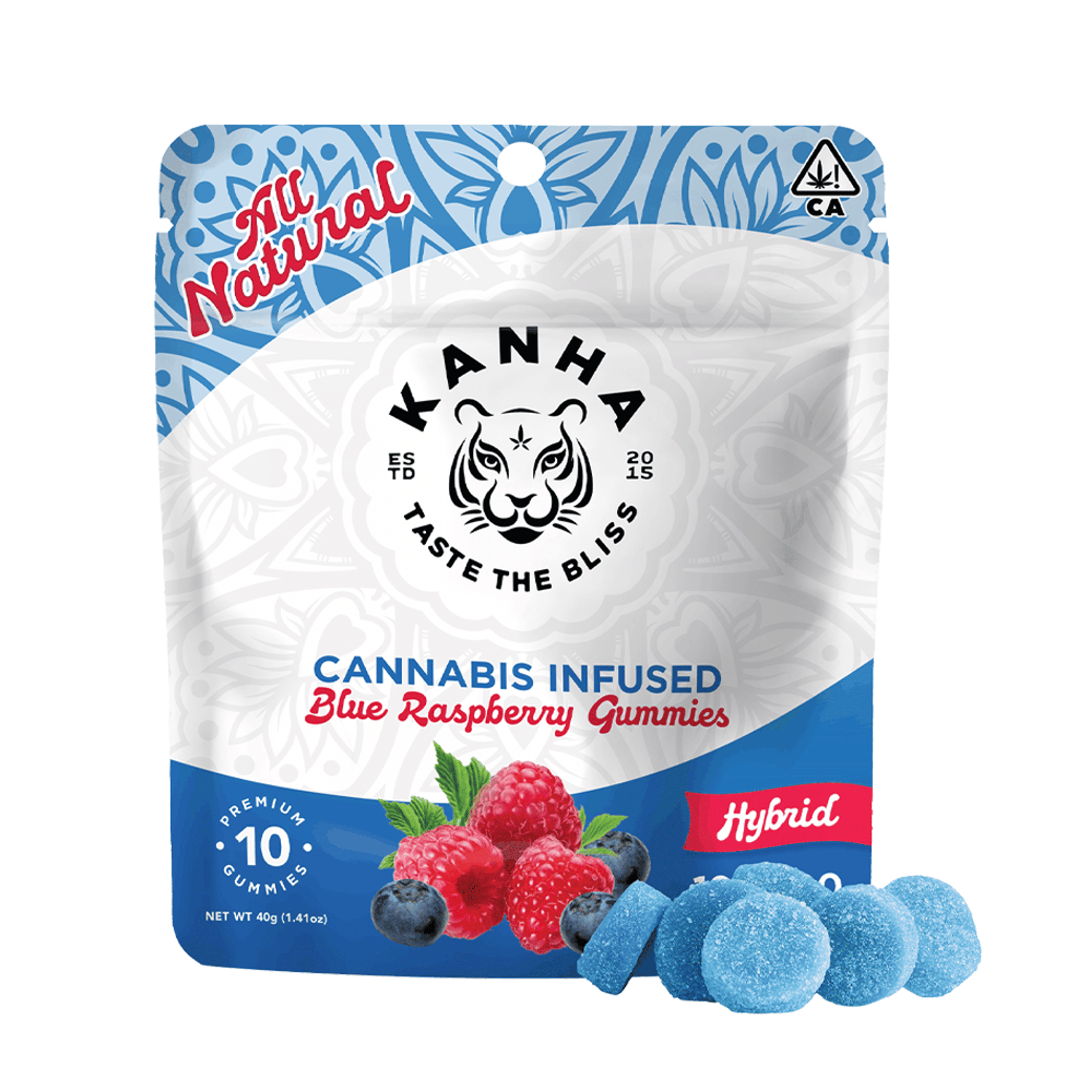 Blue Raspberry Gummies (100MG) (10Pk) - Kanha - null - $15 - Edible