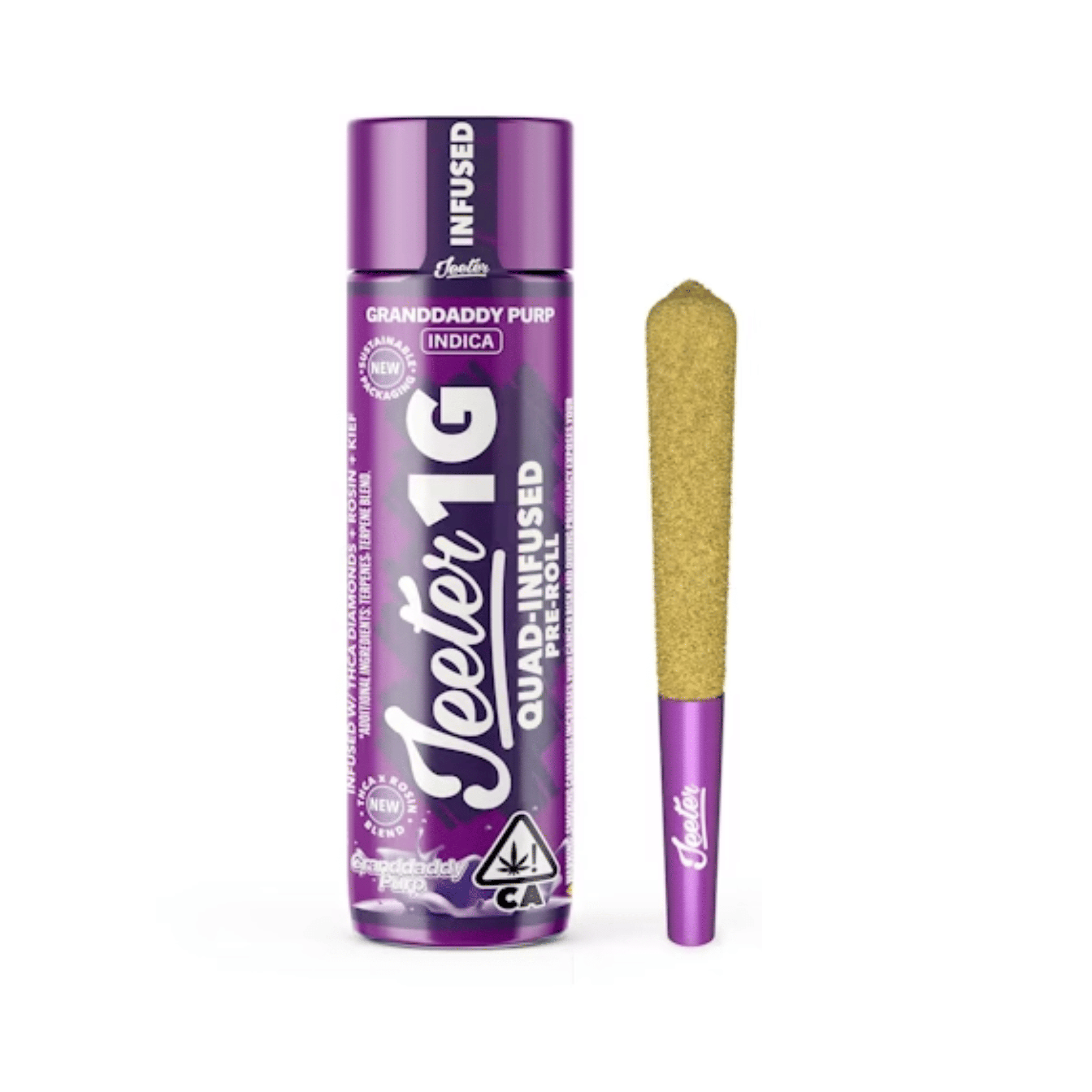 Grandaddy Purp | Quad-Infused Jeeter Joint - 1g - Jeeter -  - $20 - Infused Pre-Rolls