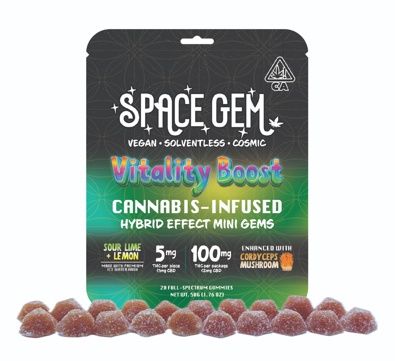 Space Gem — Hybrid Effect Mini Gems [20pk] (100mg THC)