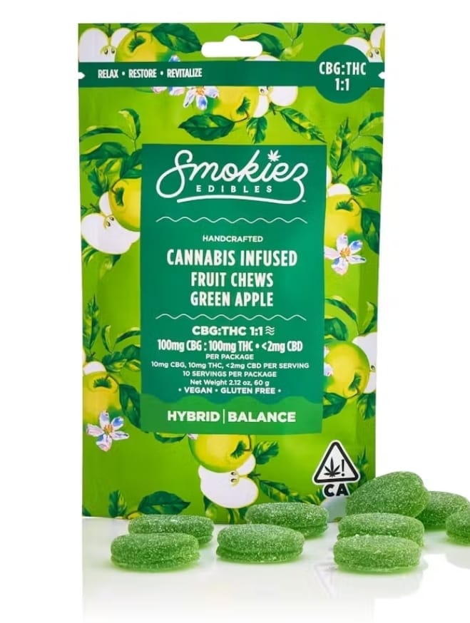 1:1 CBG Sweet Green Apple -  - $29.99 - Edibles