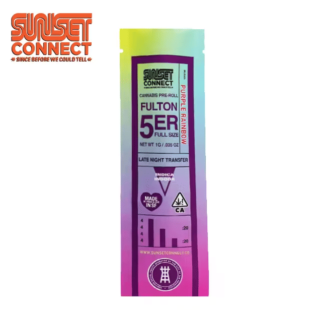 Sunset Connect (Fulton 5'er) - Purple Rainbow - Pre-Roll - 1g