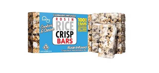Lucky | Cookies & Cream Rice Crisp Bars (5 x 20MG)