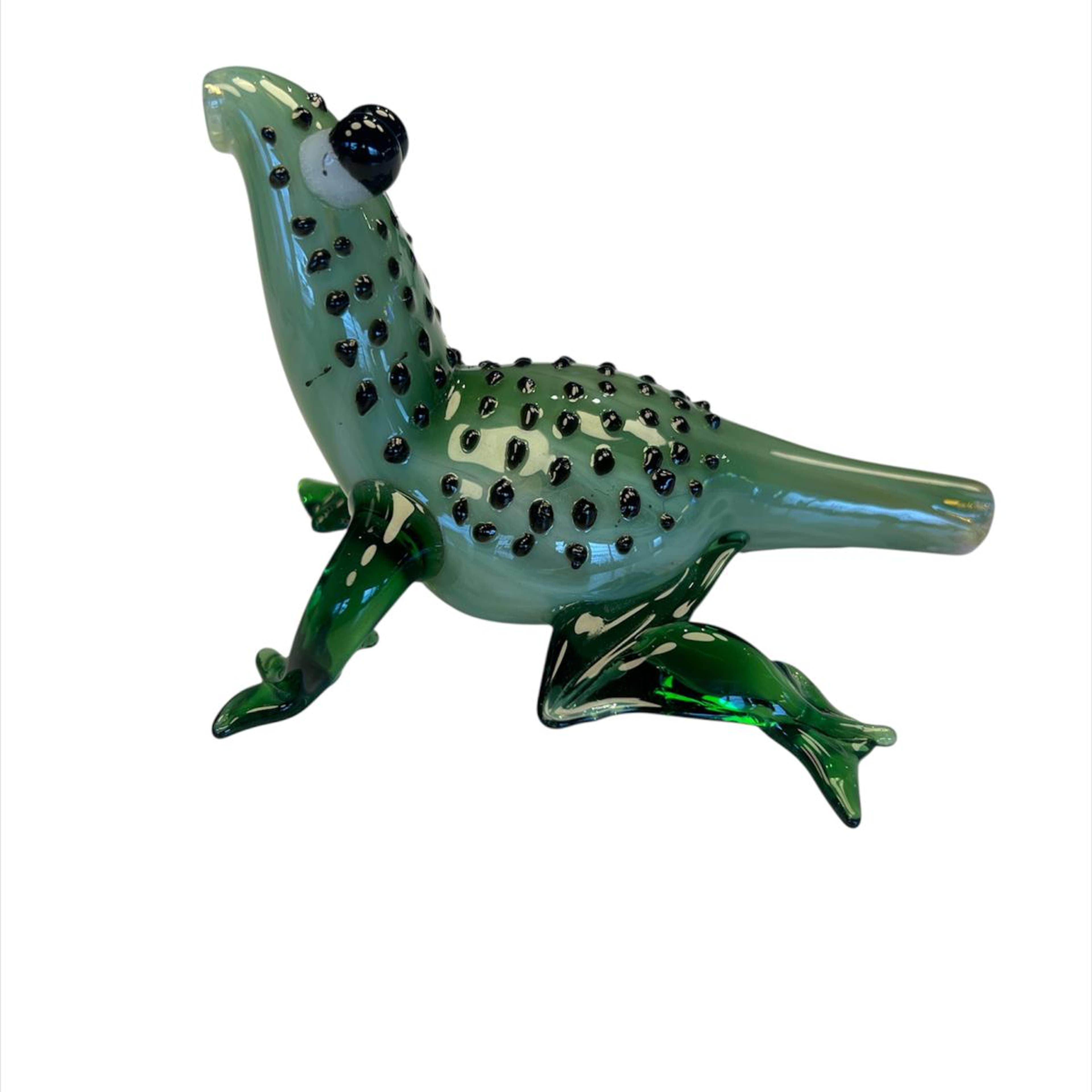 Frog Hand Pipe β All Glass Novelty Piece - - $35.99 - Accessories