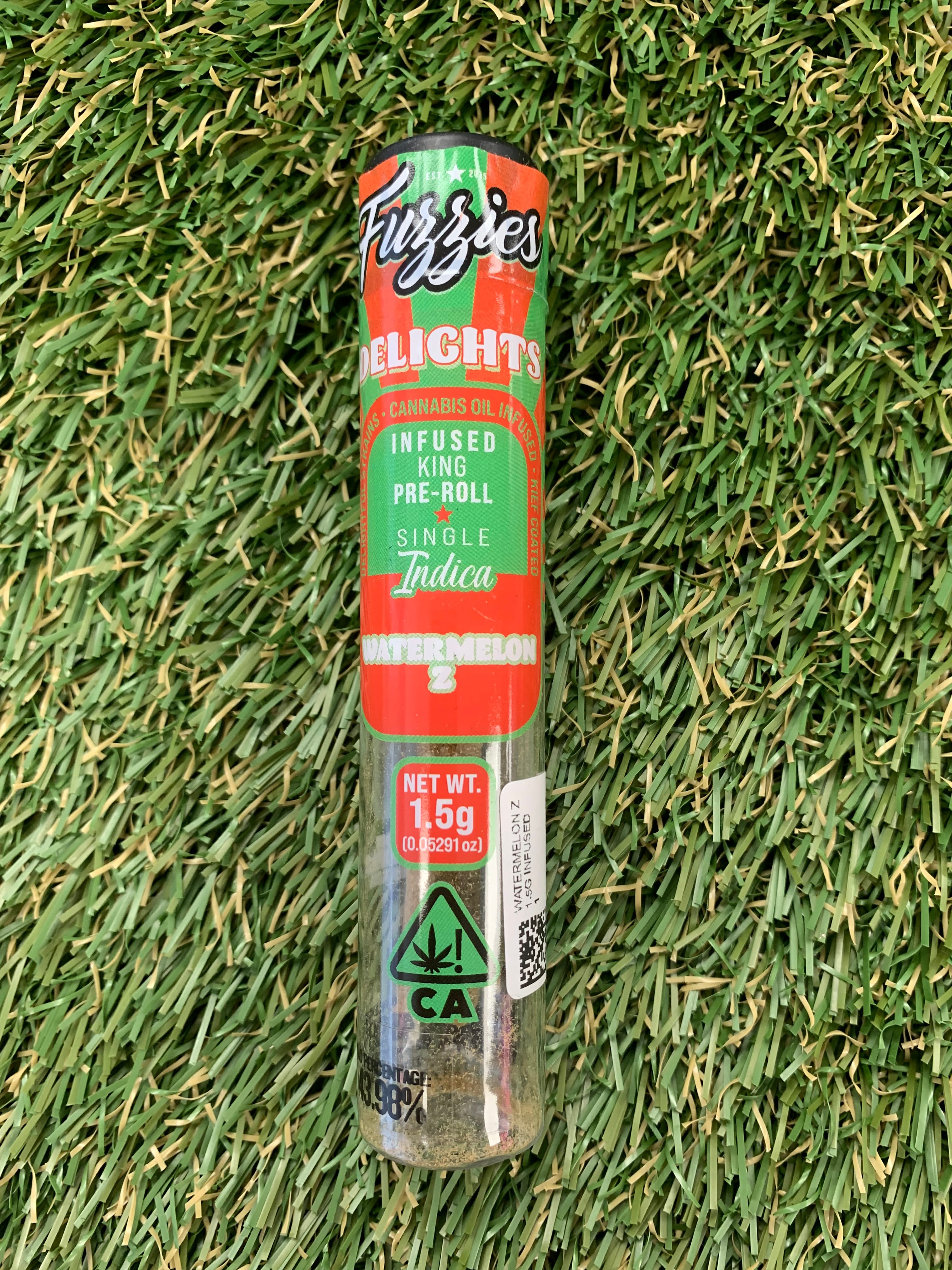 WATERMELON Z 1.5G INFUSED - FUZZIES -  - $6.45 - Pre-Roll Infused