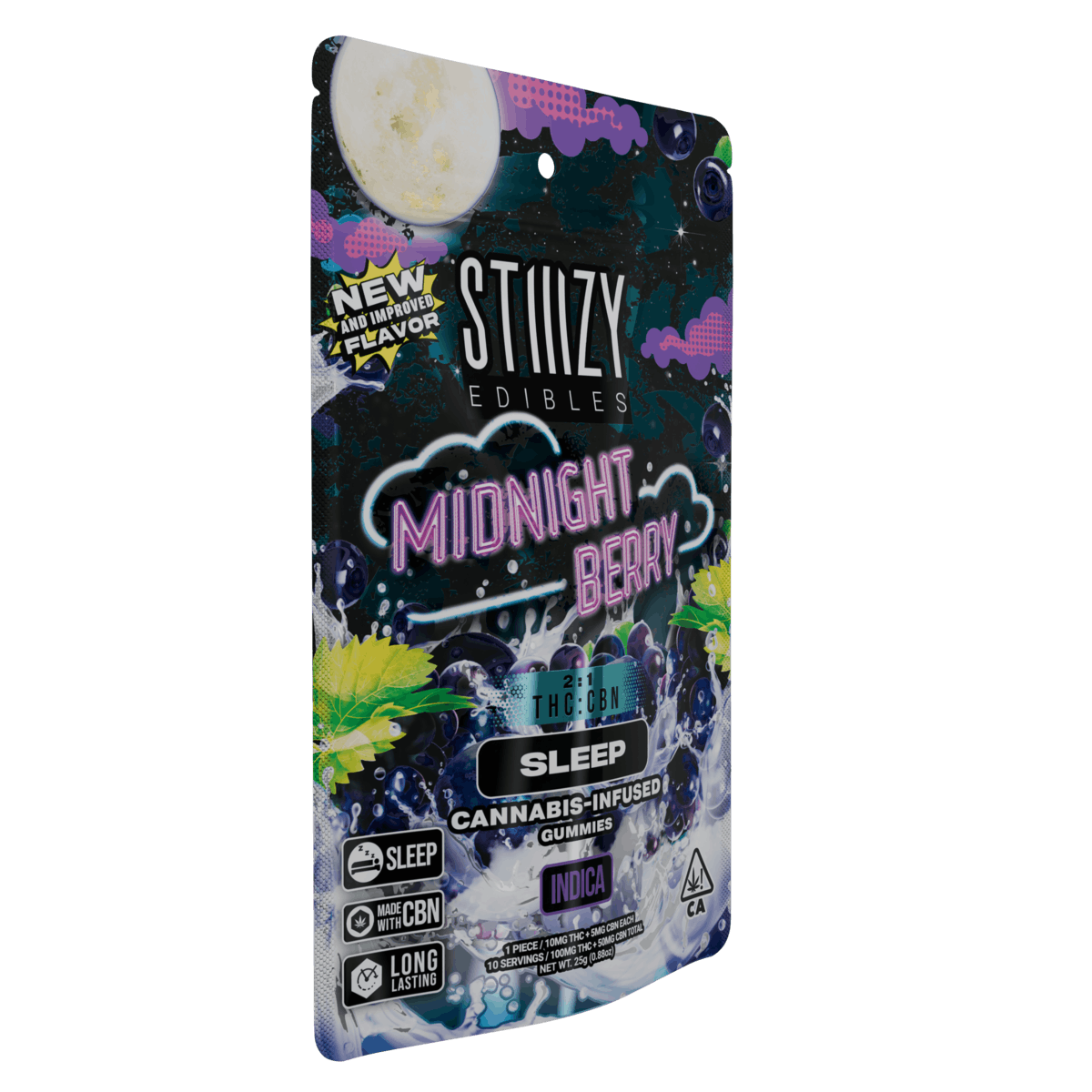 Midnight Berry 2:1  Nano Gummies - 100mg - STIIIZY -  - $8.64 - Edibles