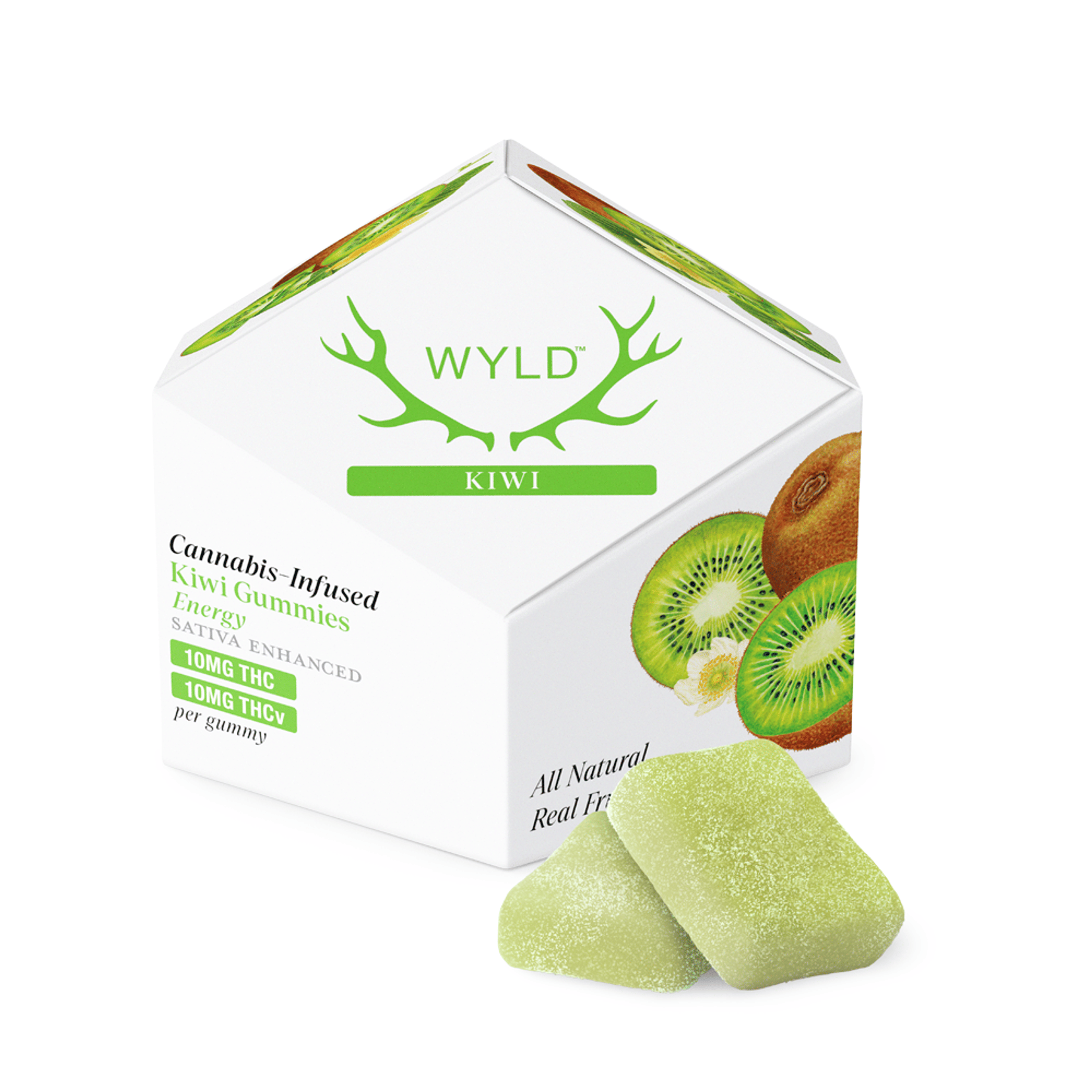Kiwi 1:1 Thcv Gummies (100MG) (10Pk) - Wyld - null - $18 - Edible