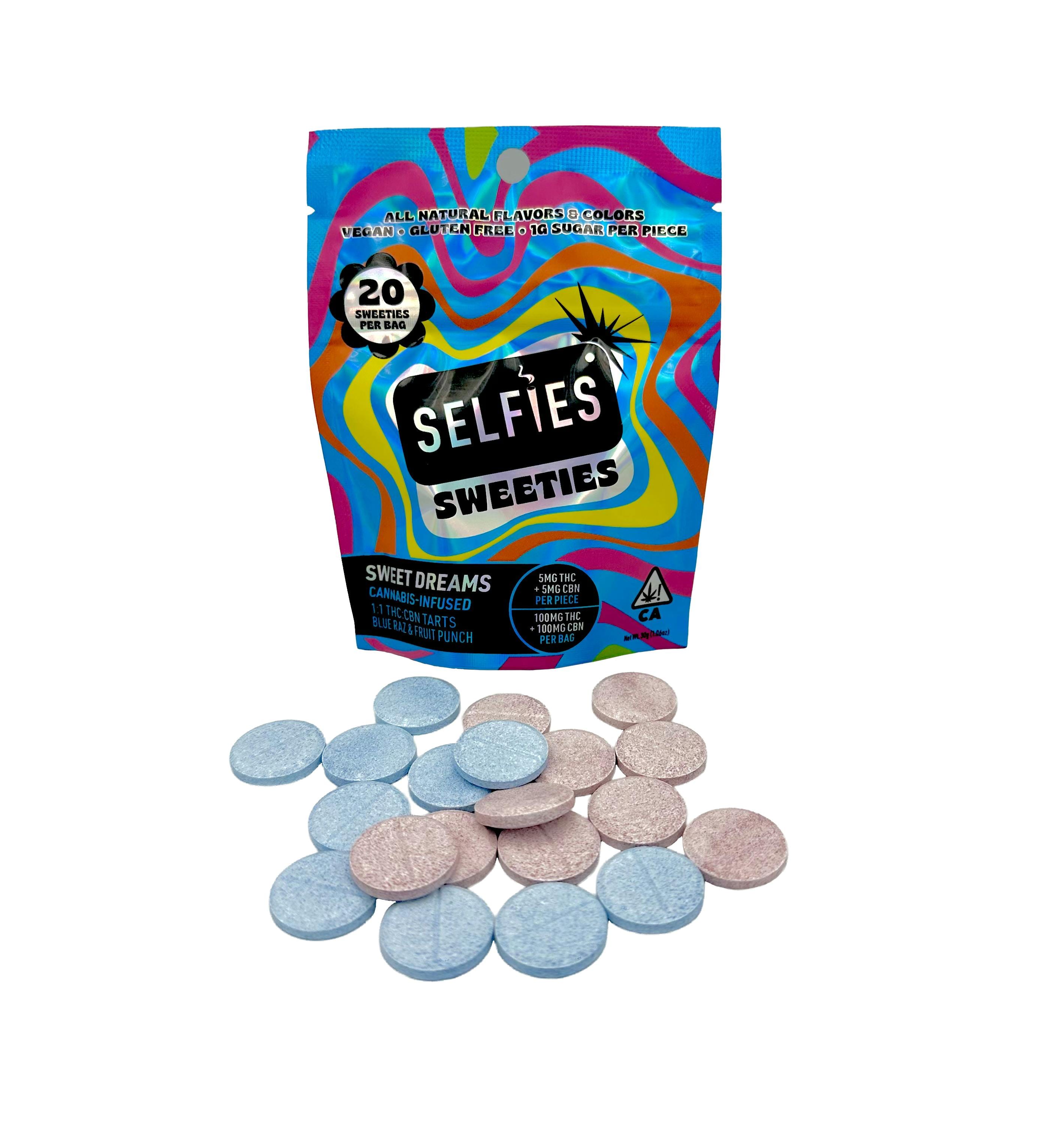 Selfies SWEETIES – Sweet Dreams – Infused Tarts - 100mg - Selfies -  - $12.99 - Edibles