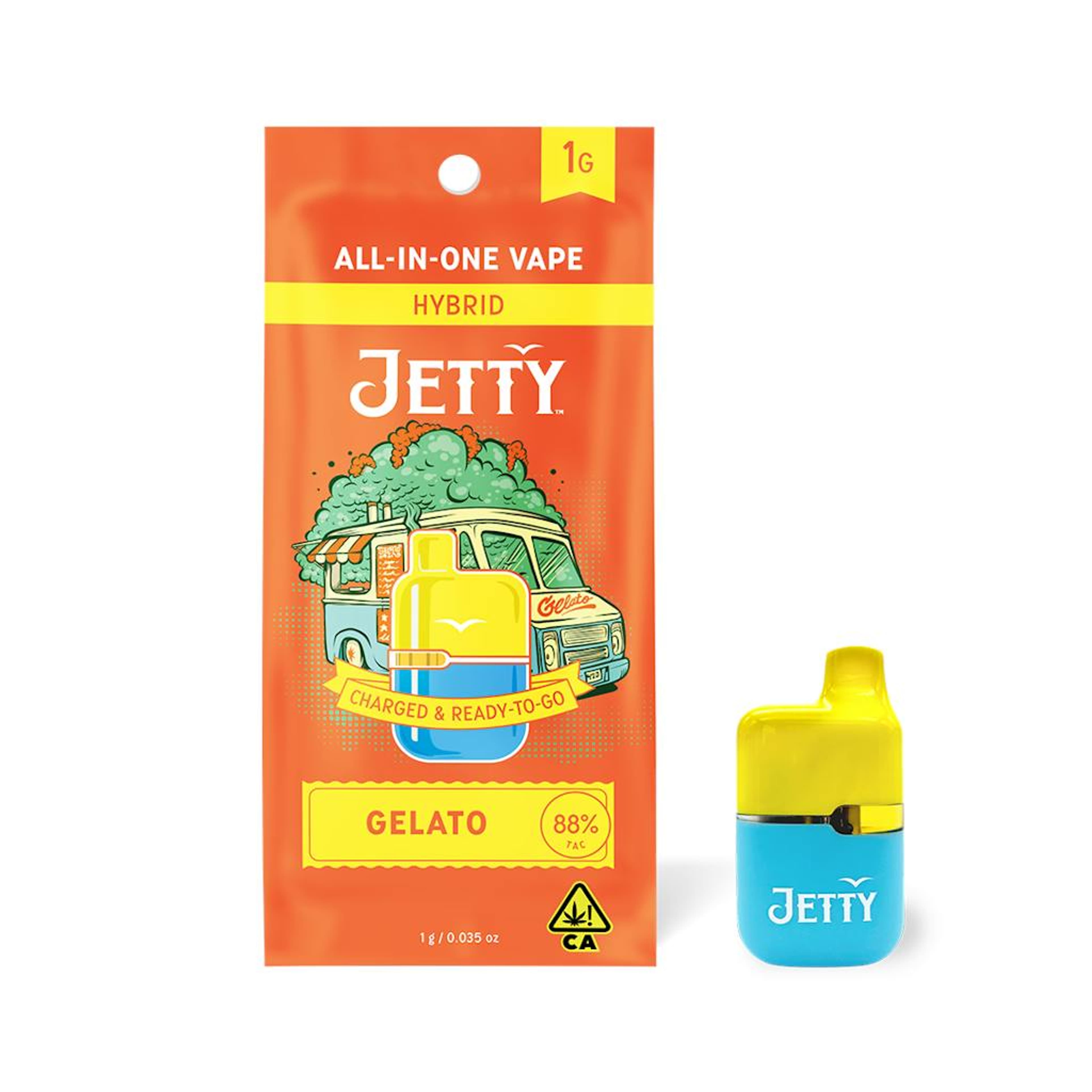 Gelato - 1g Disposable - Jetty Extracts - 1g Dispo - Hybrid - $40 - All-In-One (Disposables)