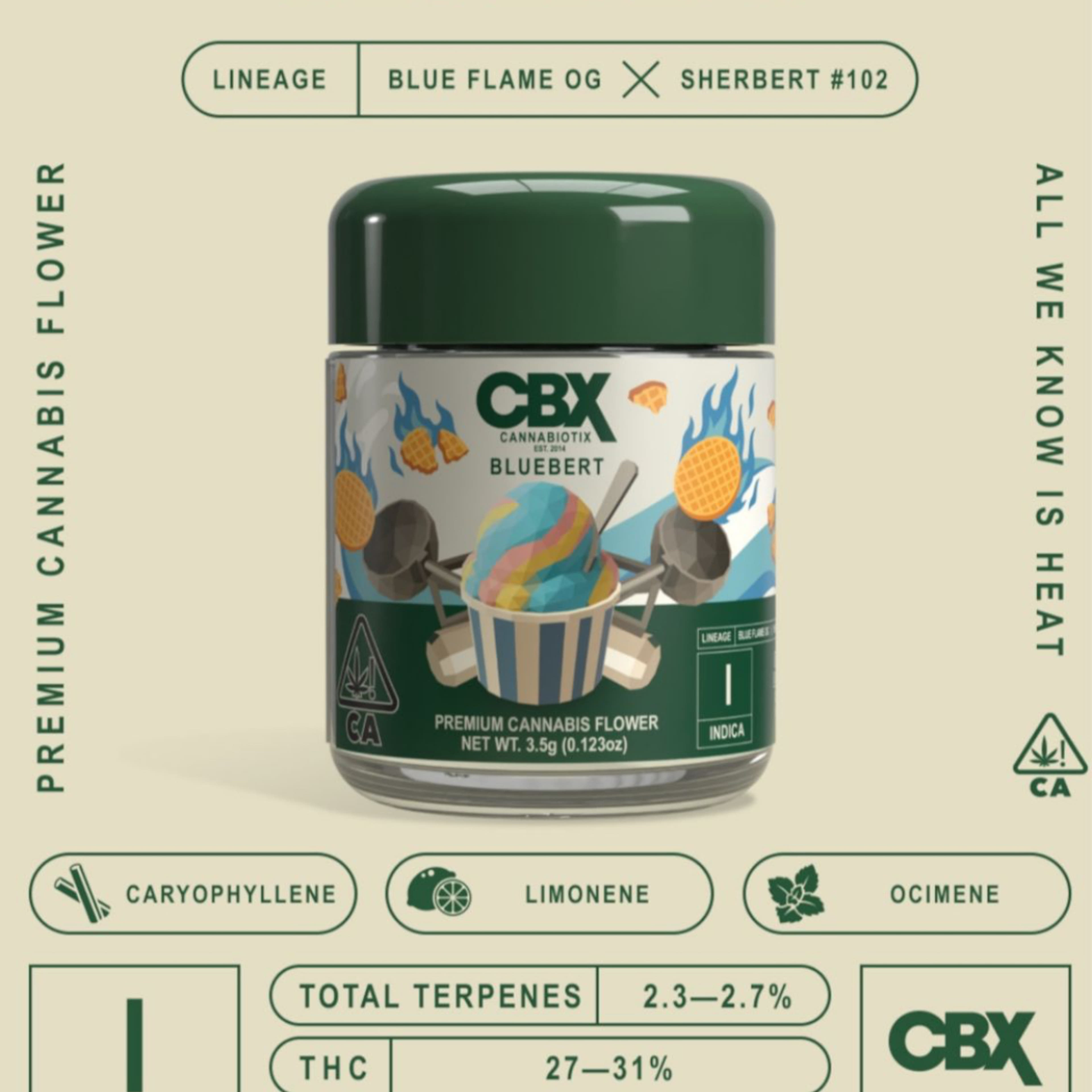 Cannabiotix - Bluebert 3.5g - Cannabiotix - Cannabiotix - Bluebert 3.5g - $75 - Flower
