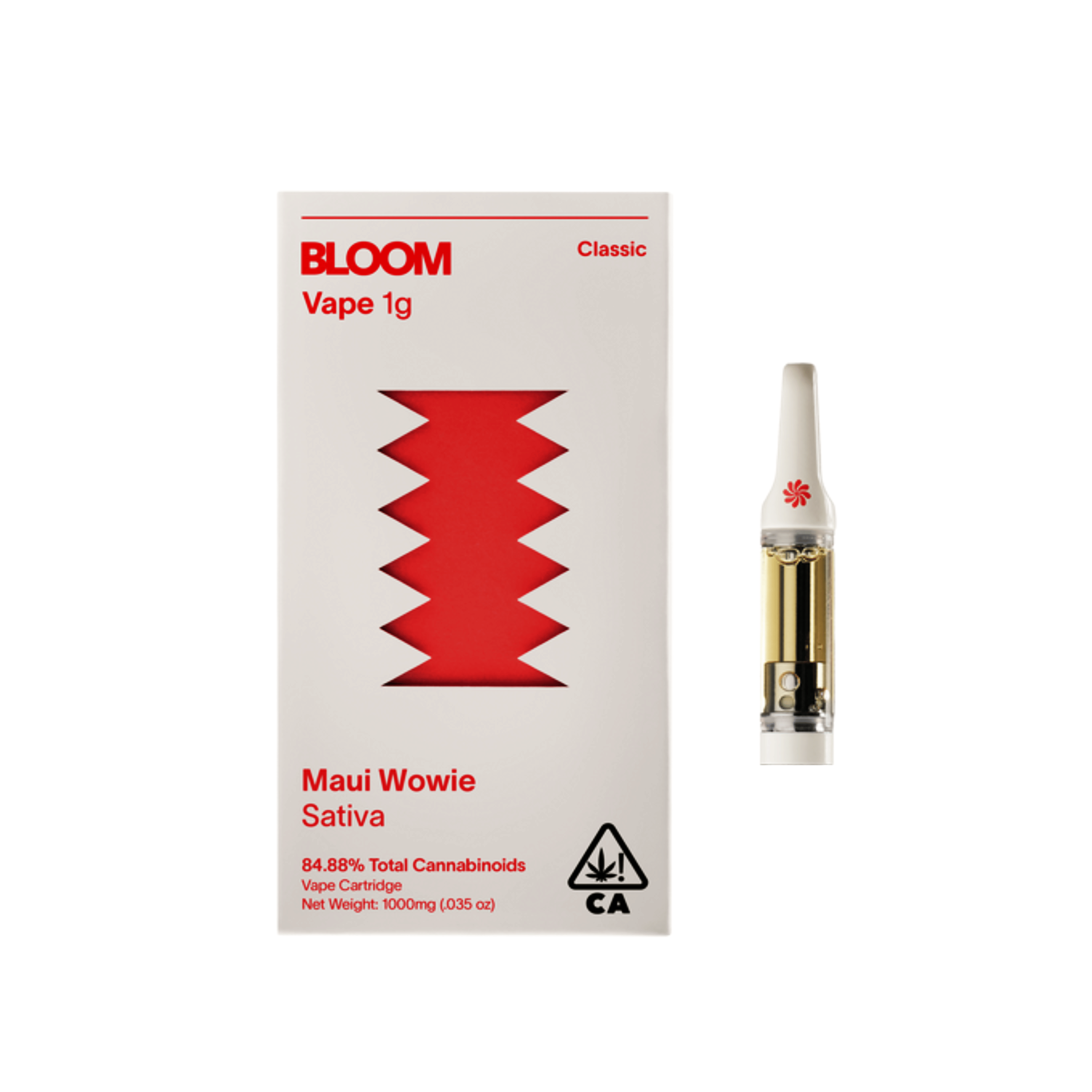 Classic | Maui Waui Cartridge- 1g - Bloom - - $30 - Cartridges / Pods