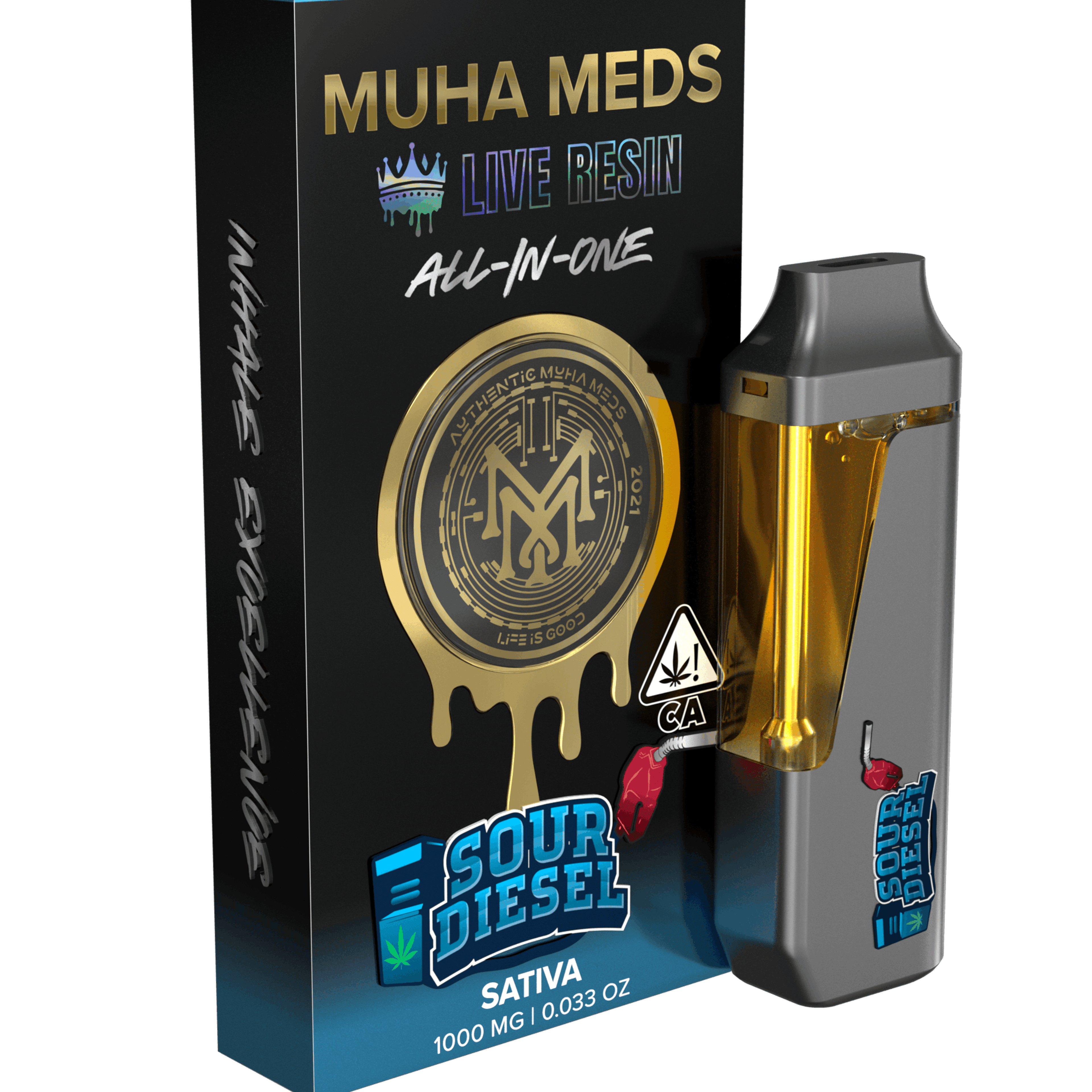 Sour Diesel Live Resin All In One - Muha Meds - - $35 - Vape Pens