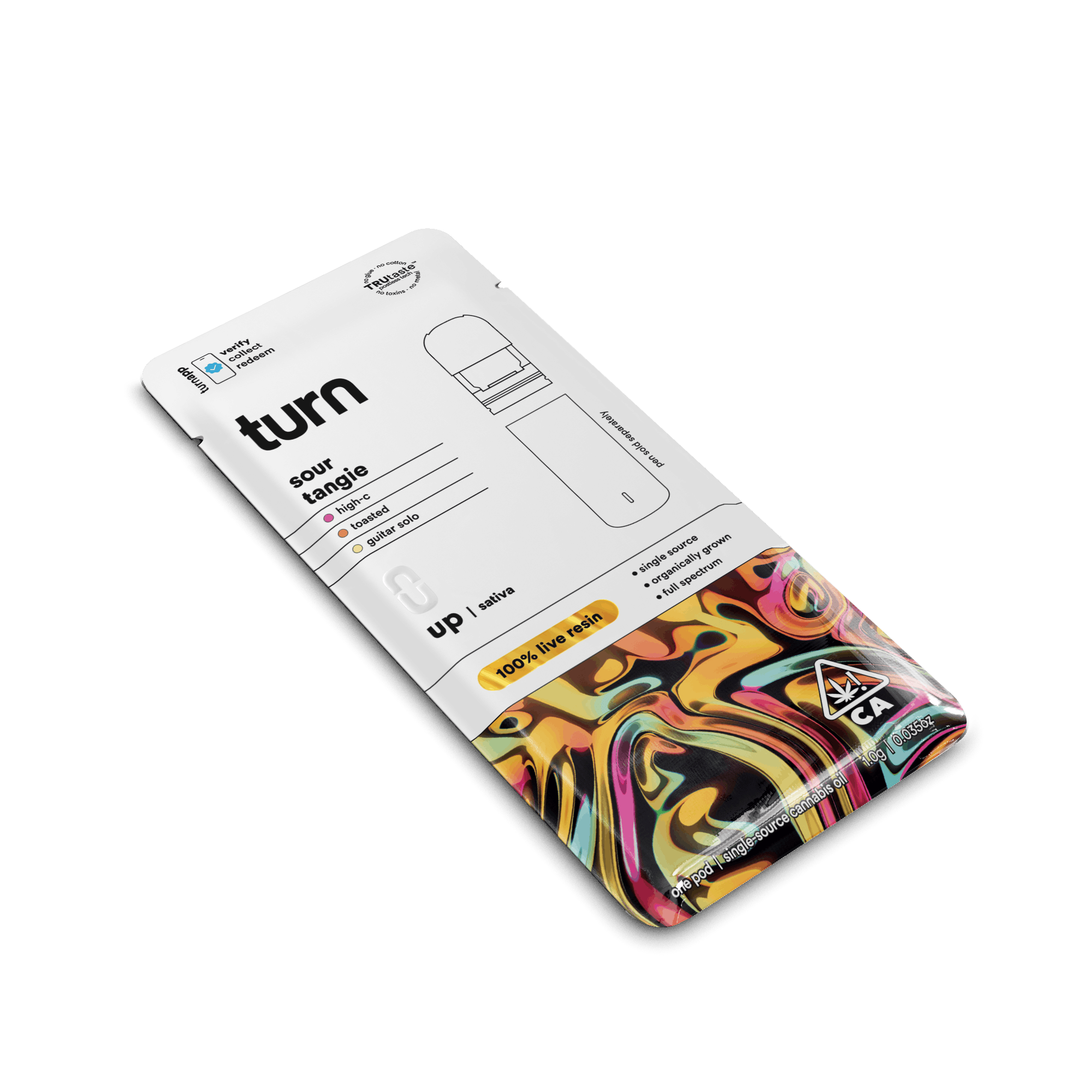 Sour Tangie 'Turn Up' Live Resin Pod 1g - Turn -  - $36 - Vapes