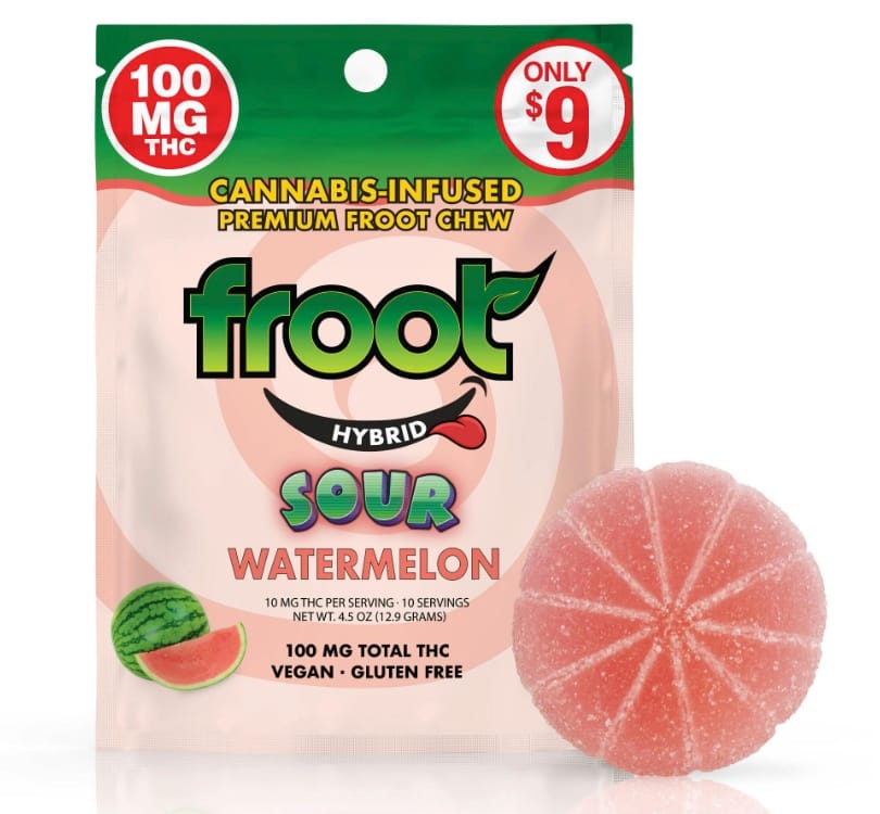 Sour Watermelon - 100mg Single - Froot - WM Single - $9 - Gummies
