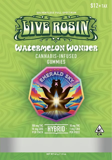 Watermelon Wonder | Live Rosin Gummies | 10pk