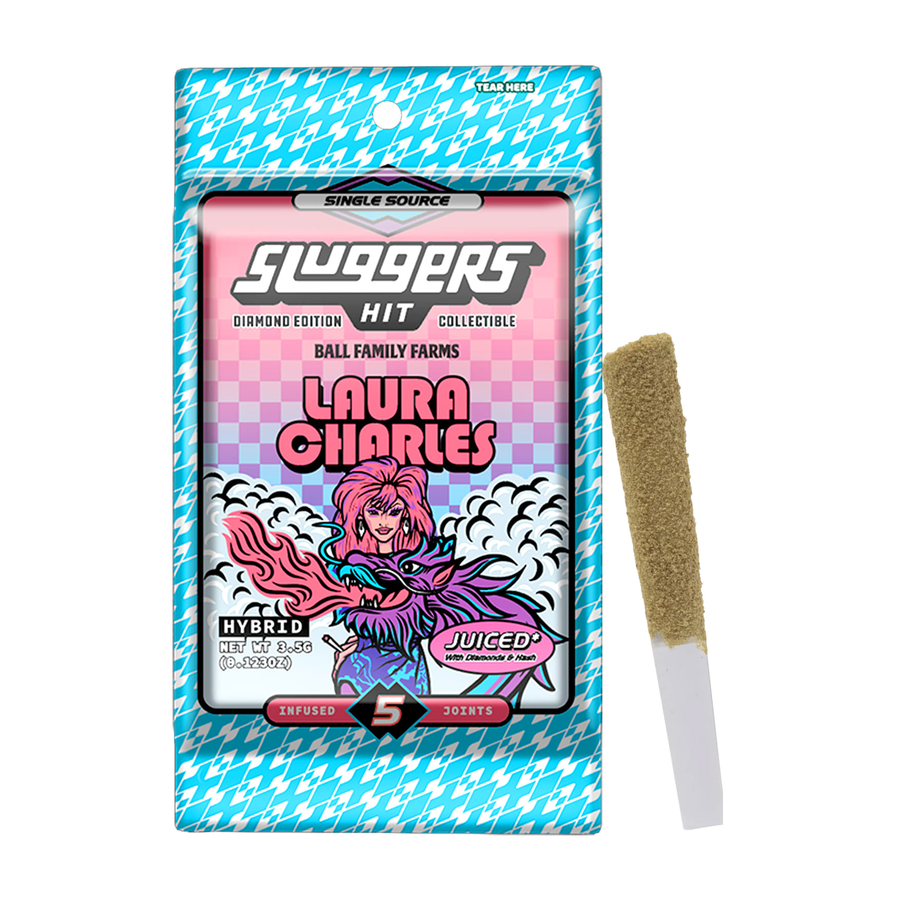 Laura Charles (H) - 5pk Diamond Edition - Infused Prerolls - Sluggers - Laura Charles (H) - $40 - Pre-Rolls
