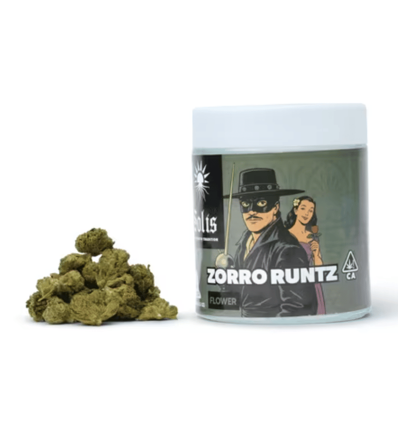 Solis: Zorro Runtz | Jarred Flower (14g) | Indica - Solis -  - $65 - Flower
