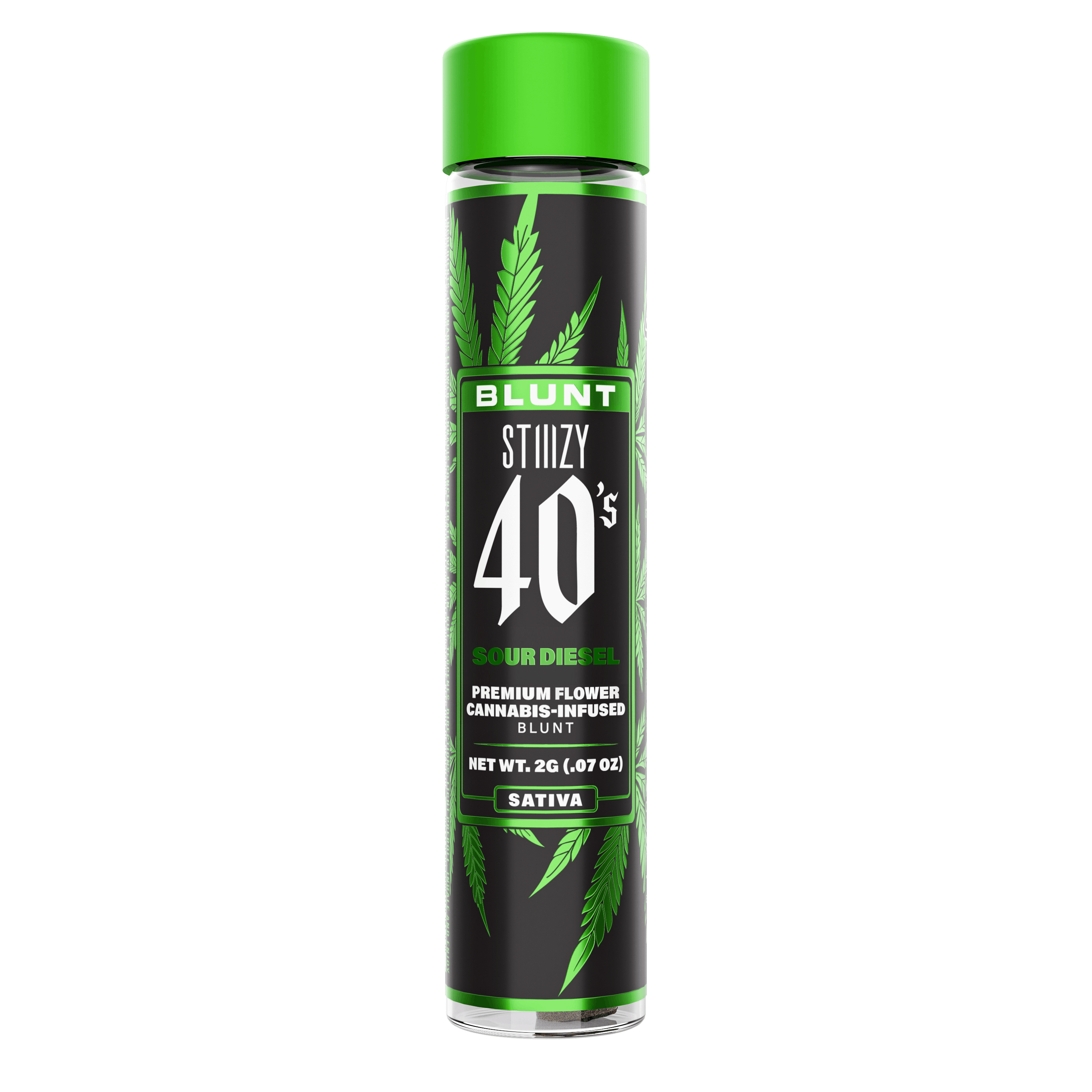 Sour Diesel - 40's Blunt - STIIIZY - 2g (Single) - $33.99 - Infused Pre-Rolls