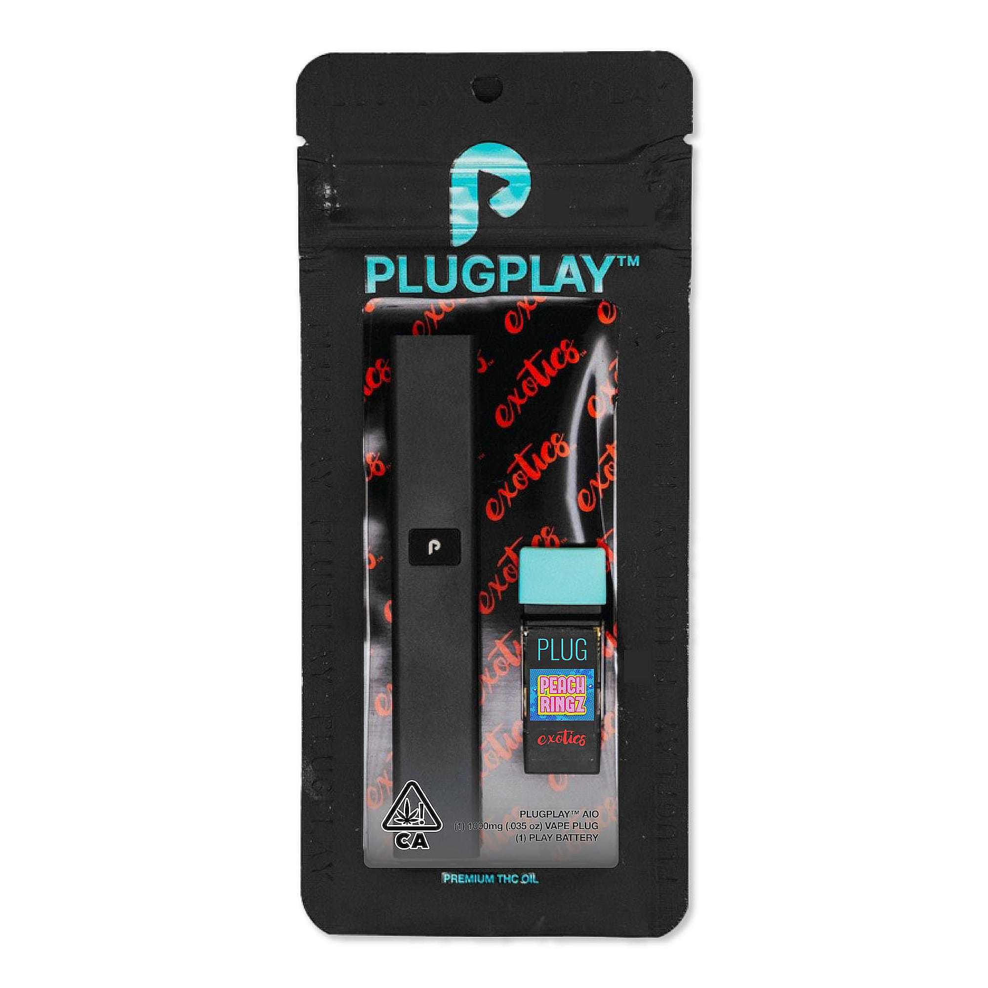 Peach Ringz (H) - 1g Starter Kit - PlugPlay - Peach Ringz (H) - $42 - Cartridges