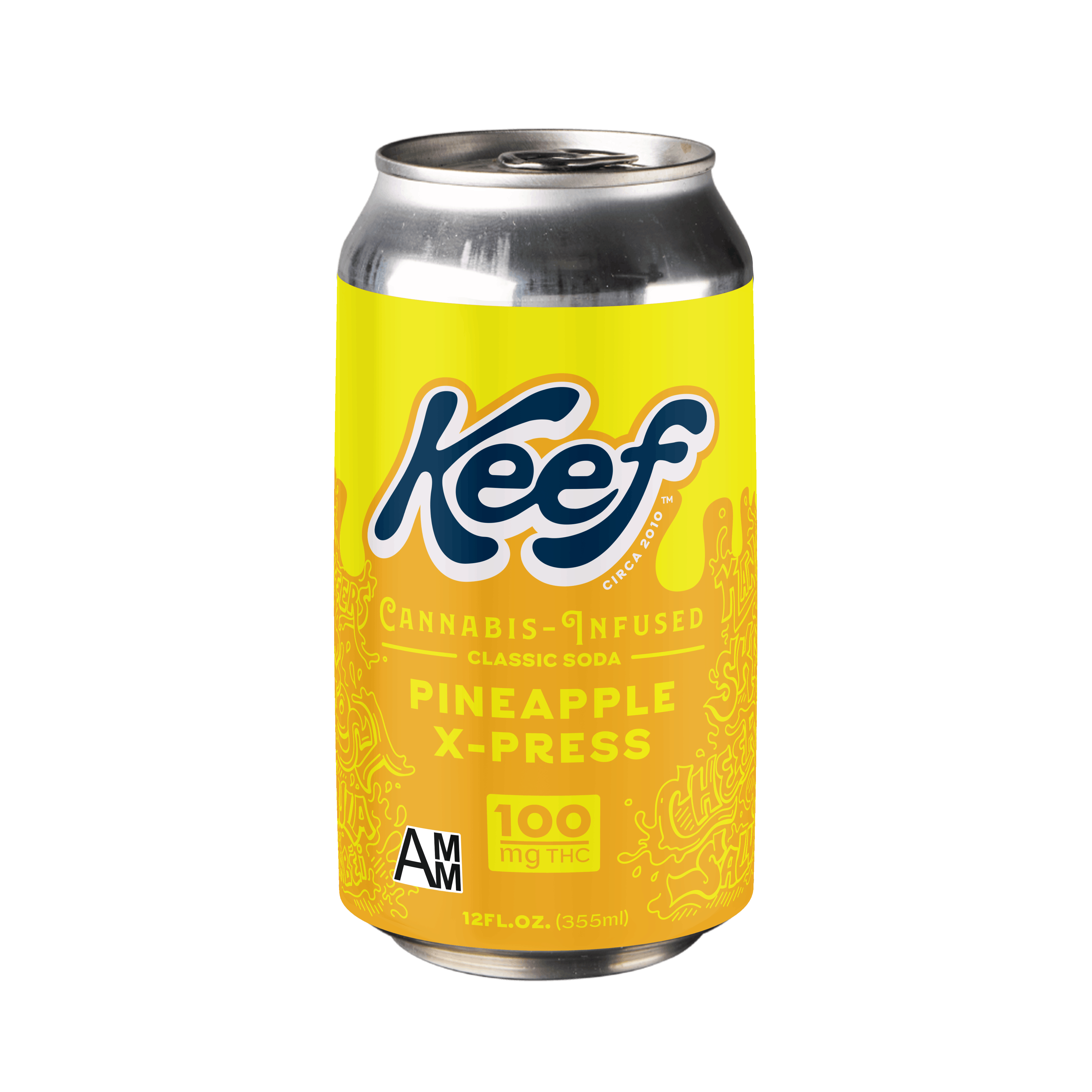 Pineapple X-Press - Classic Soda - Beverage - Keef Brands - 12oz (100mg) - $9.99 - Edibles