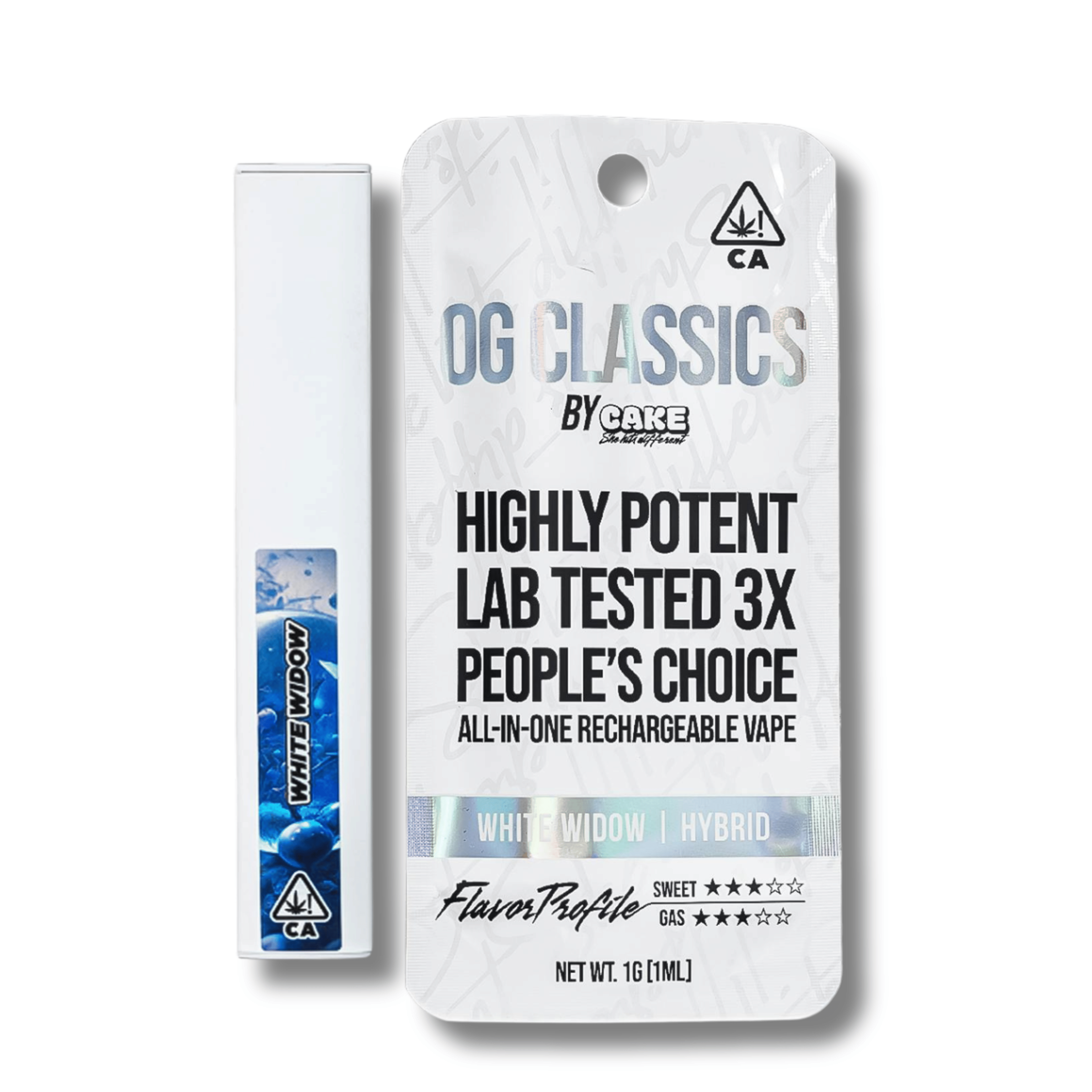 White Widow 'Classics' 1g AIO - Cake - - $18 - Vapes