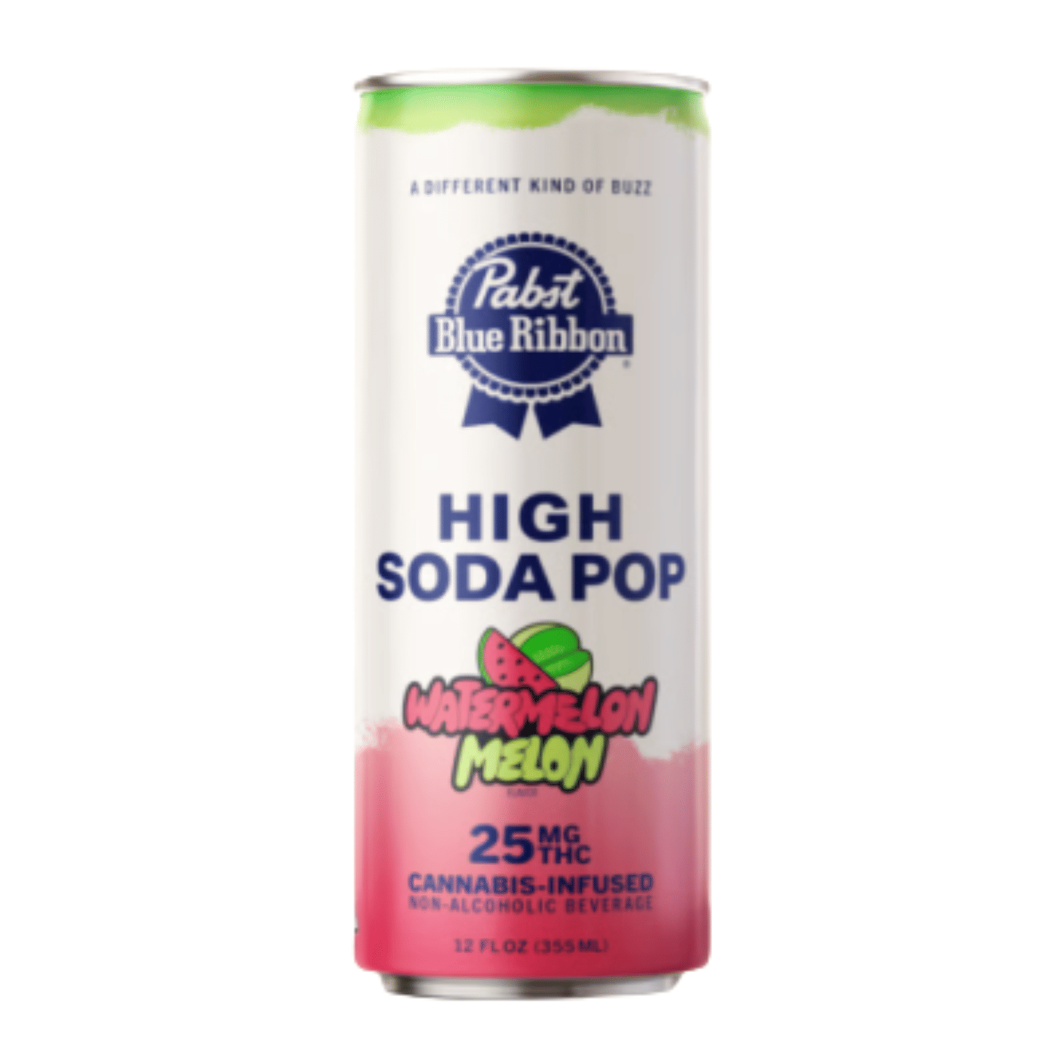 Watermelon Melon High Soda Single Can 25mg - Pabst Labs -  - $6 - Beverage