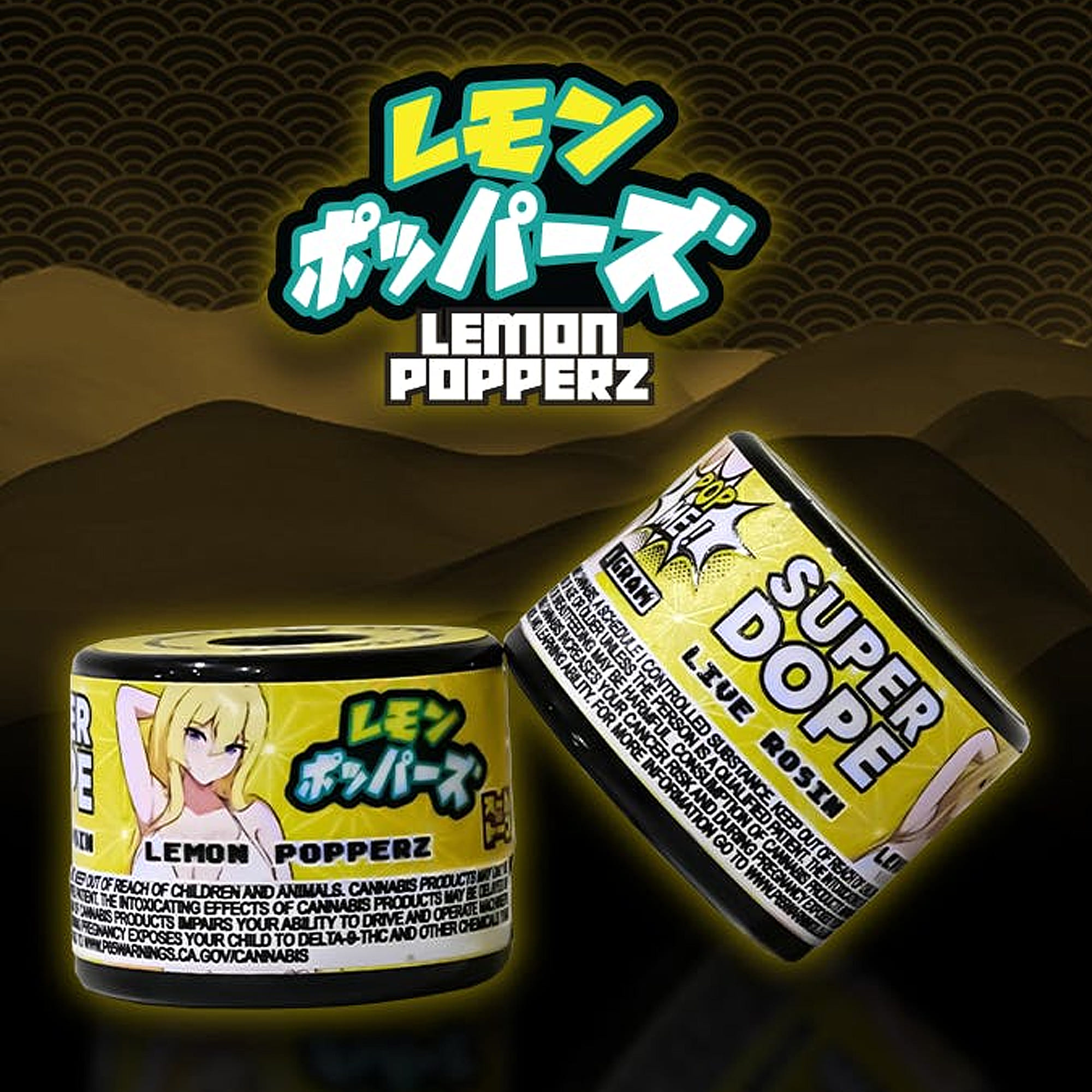 Lemon Popperz (H) Rosin - 1g - Super Dope - Lemon Popperz (H) - $49.85 - Concentrates