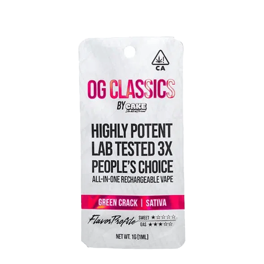 Green Crack OG Classics All-In-One Vape (1G) - Cake -  - $20 - Cartridge
