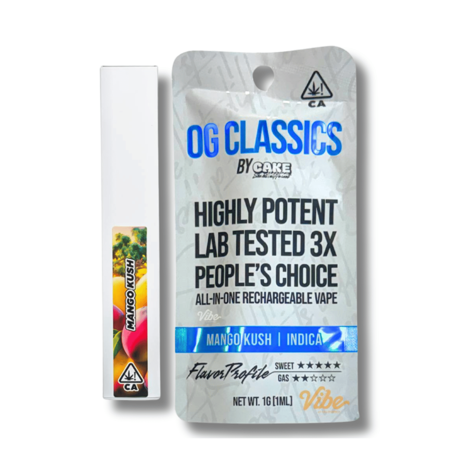 Mango Kush 'Classics' 1g AIO - Cake -  - $18 - Vapes