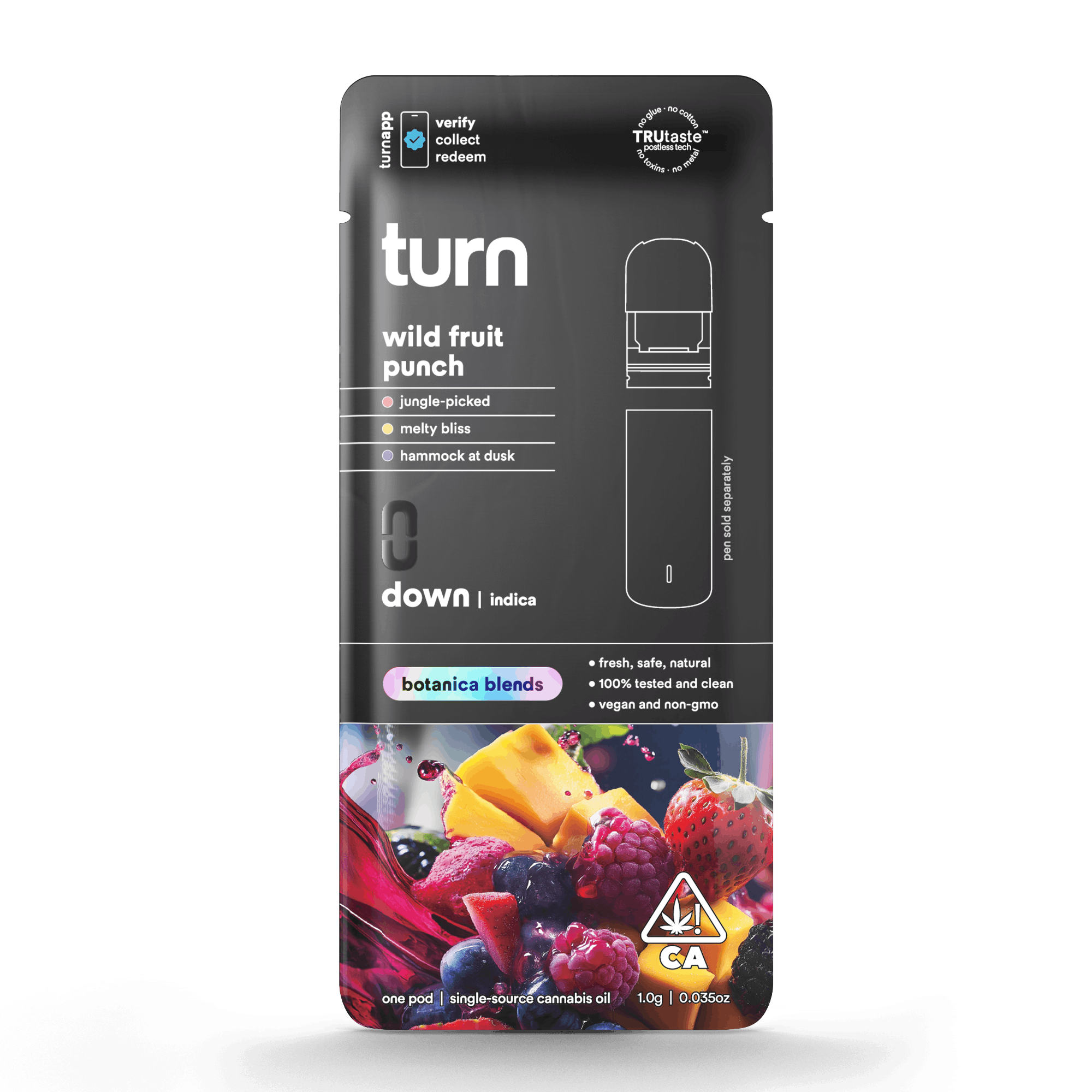 Turn Botanical Blends POD | 1g - Wild Fruit Punch, - Turn -  - $26 - Vape Carts