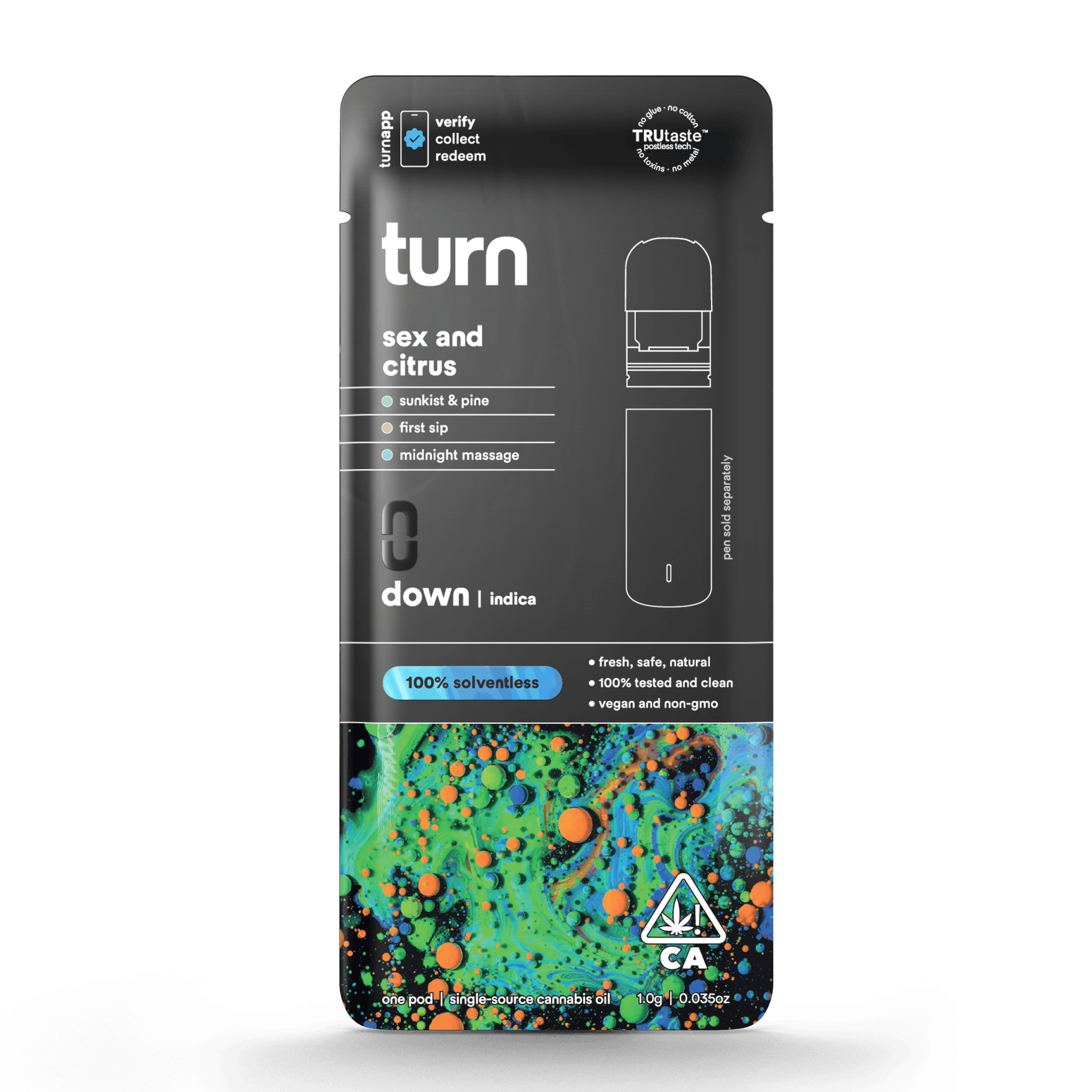 Sex and Citrus .5g Solventless Pod - turn - - $35 - Vape Pod