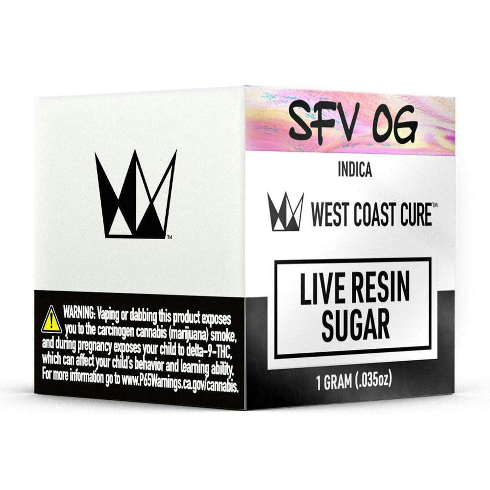 SFV OG (H) Live Resin Sugar - West Coast Cure - SFV OG (H) Live Sugar - $15.80 - Concentrates