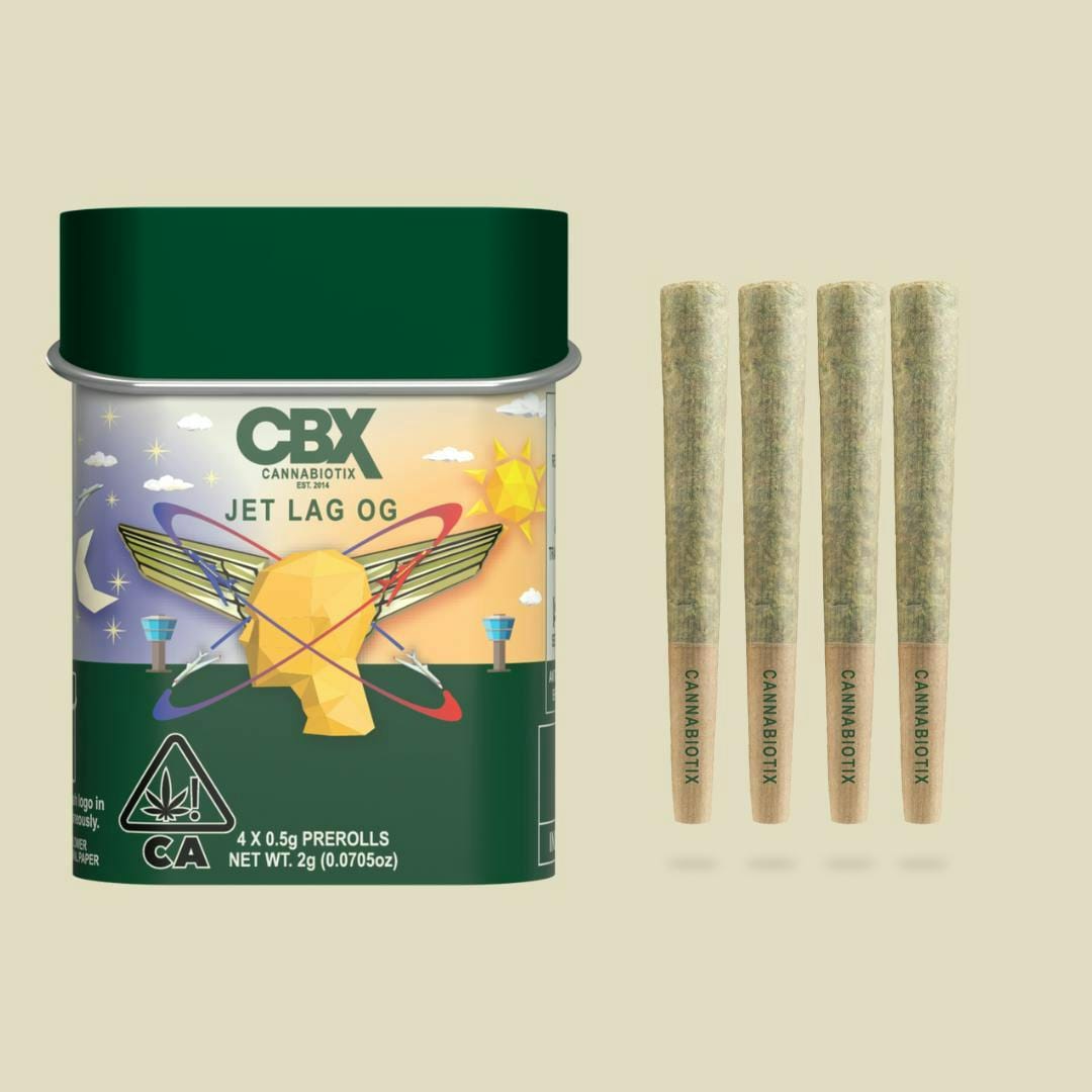 CBX | .5gx4pk - Jet Lag OG - Pre-Roll - Indica - Cannabiotix -  - $26 - Pre-Rolls