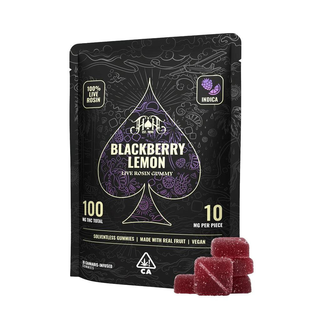 Blackberry Lemon Live Rosin Gummies (100MG) (5Pk) - Heavy Hitters - null - $22 - Edible