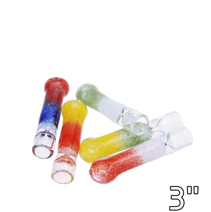 Mix Shade Glass Chillum - 3" - The Showcase - Mix Shade Chillum - $10 - Accessories