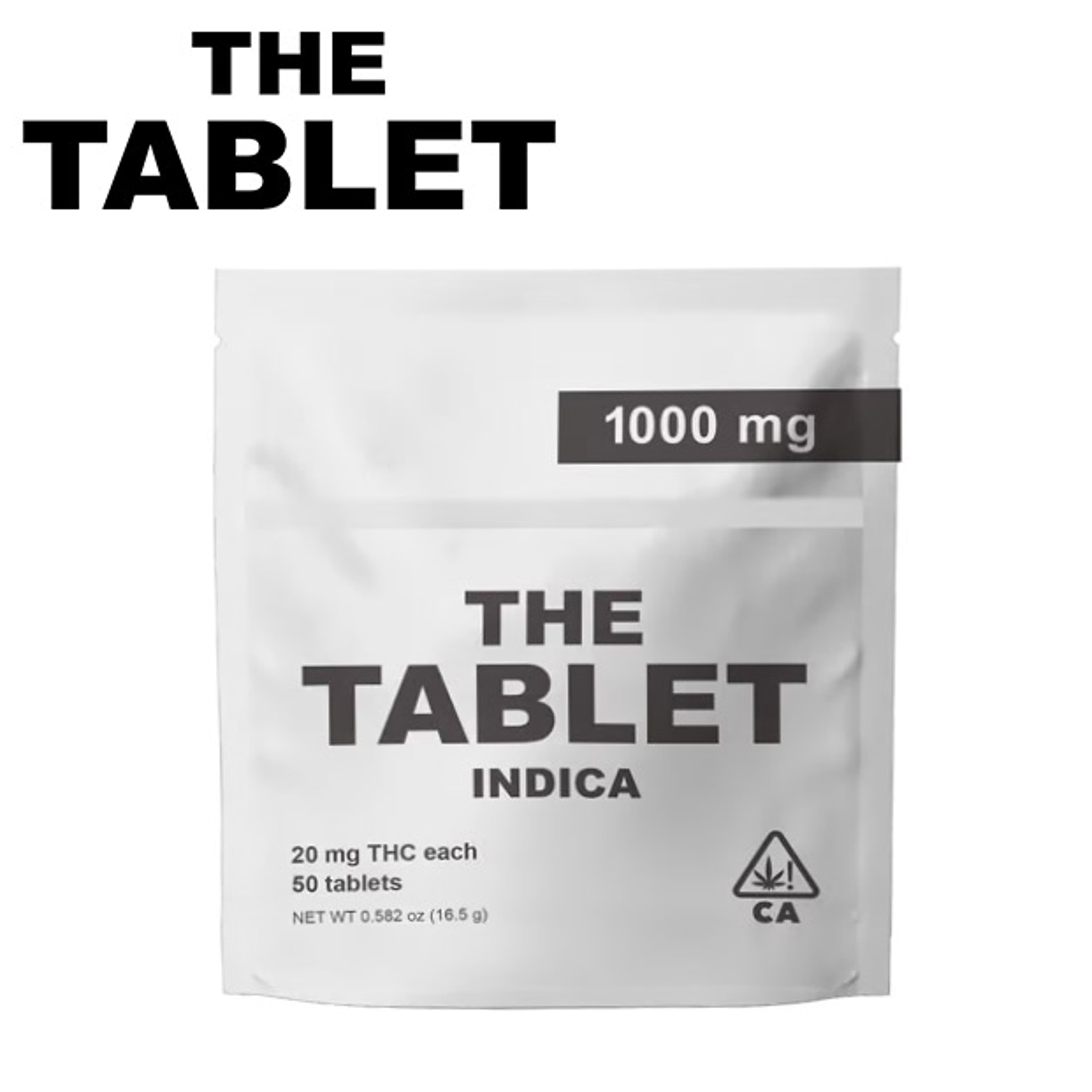 The Tablet - Indica - 50 Tablets (20mg each) - 1000mg - The Tablet - 20mg Indica - $33 - Edibles
