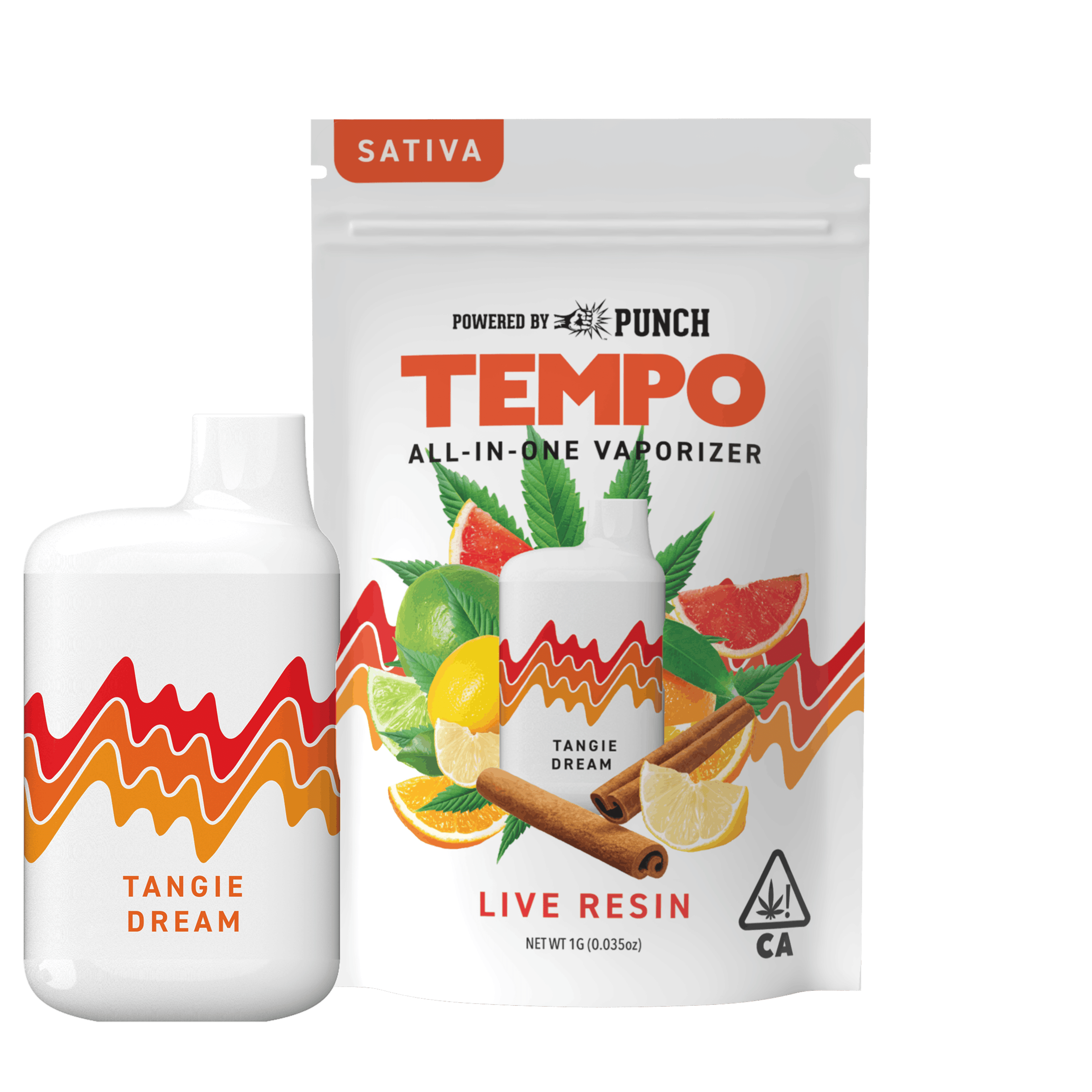 Tangie Dream - Live Resin - Disposable - Tempo - One Gram - $35.99 - Disposable Vape (All-In-One, Battery Built-In)