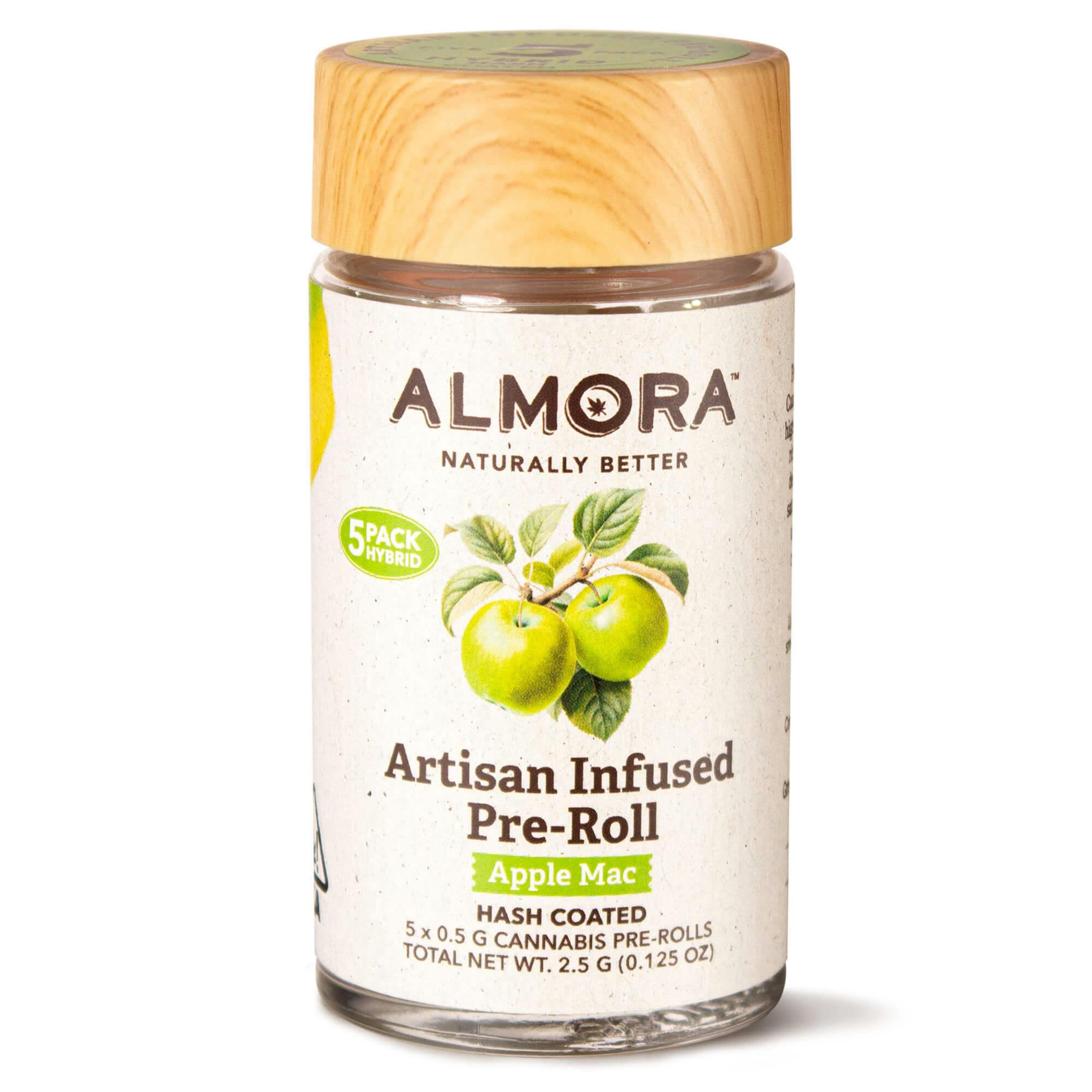 Apple Mac - Artisan Infused Pre Roll 5 Pack | 0.5g - Almora - - $32.50 - Flowers