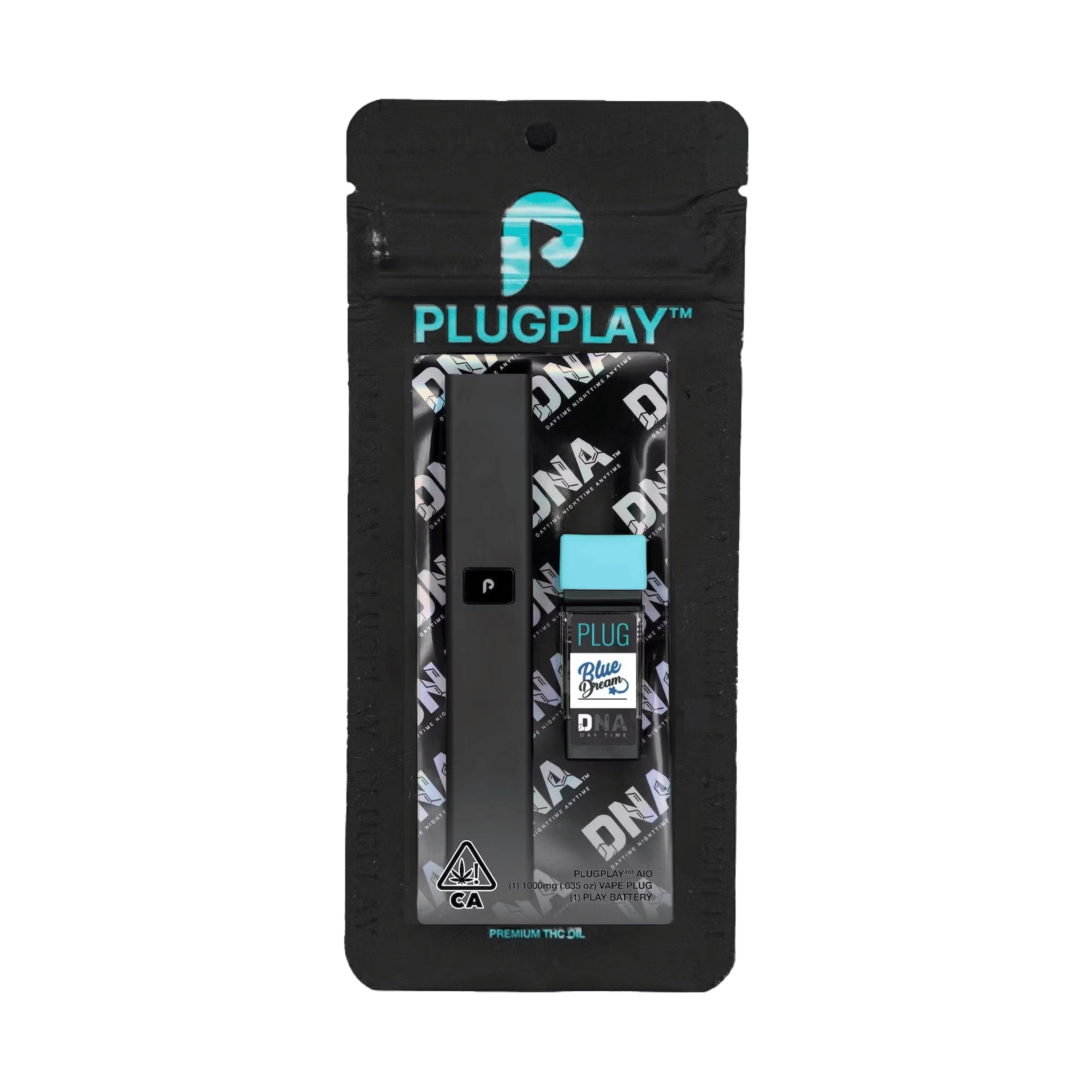 DNA: Blue Dream - Disposable - PLUGplay - One Gram - $47.99 - Disposable Vape (All-In-One, Battery Built-In)