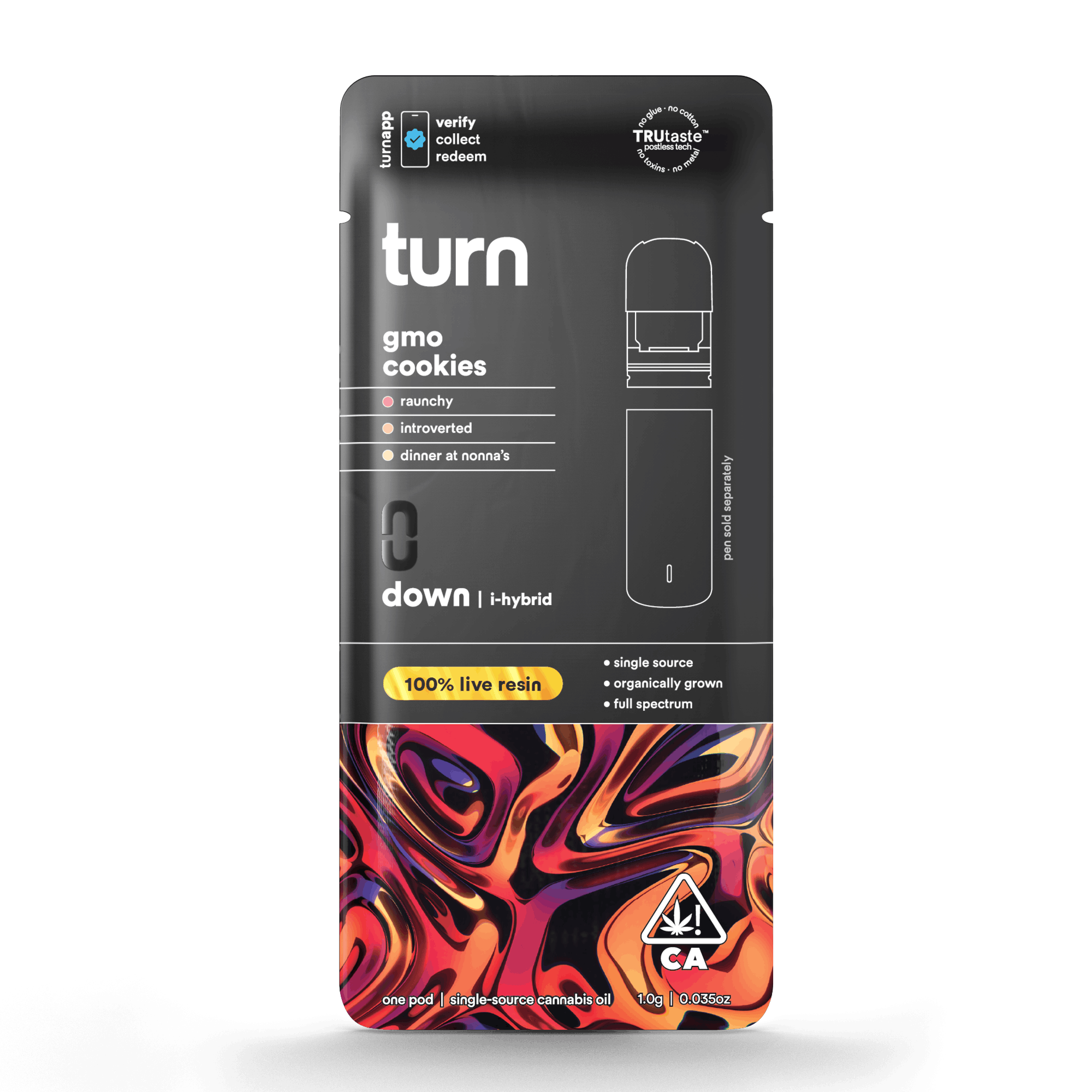 GMO Cookies 1g Live Resin Pod - turn -  - $39 - Vape Pod