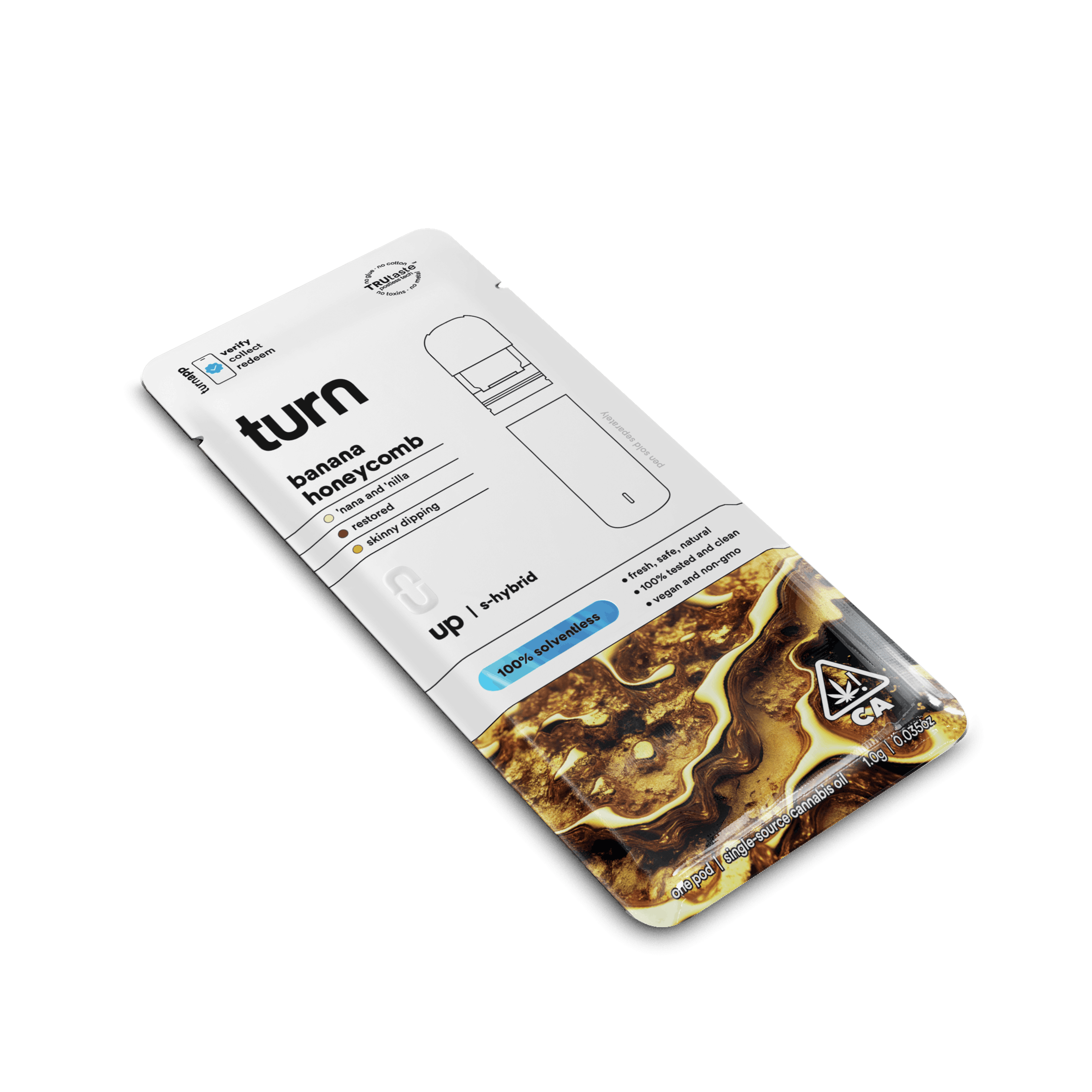 Banana Honeycomb .5g Solventless Pod - turn - - $35 - Vape Pod