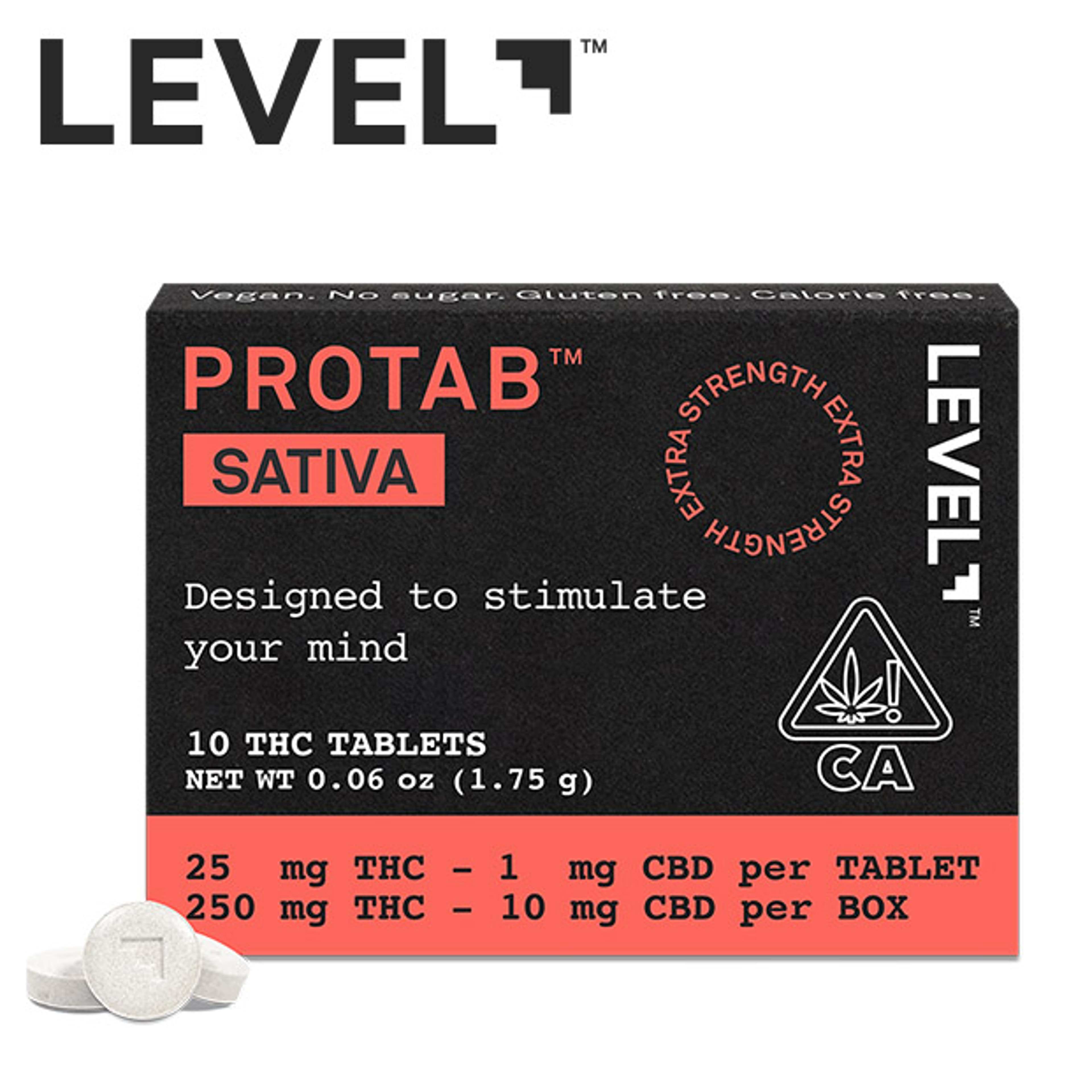Level Protab - Sativa - 10 Tablets - Level - - $23.99 - Edibles
